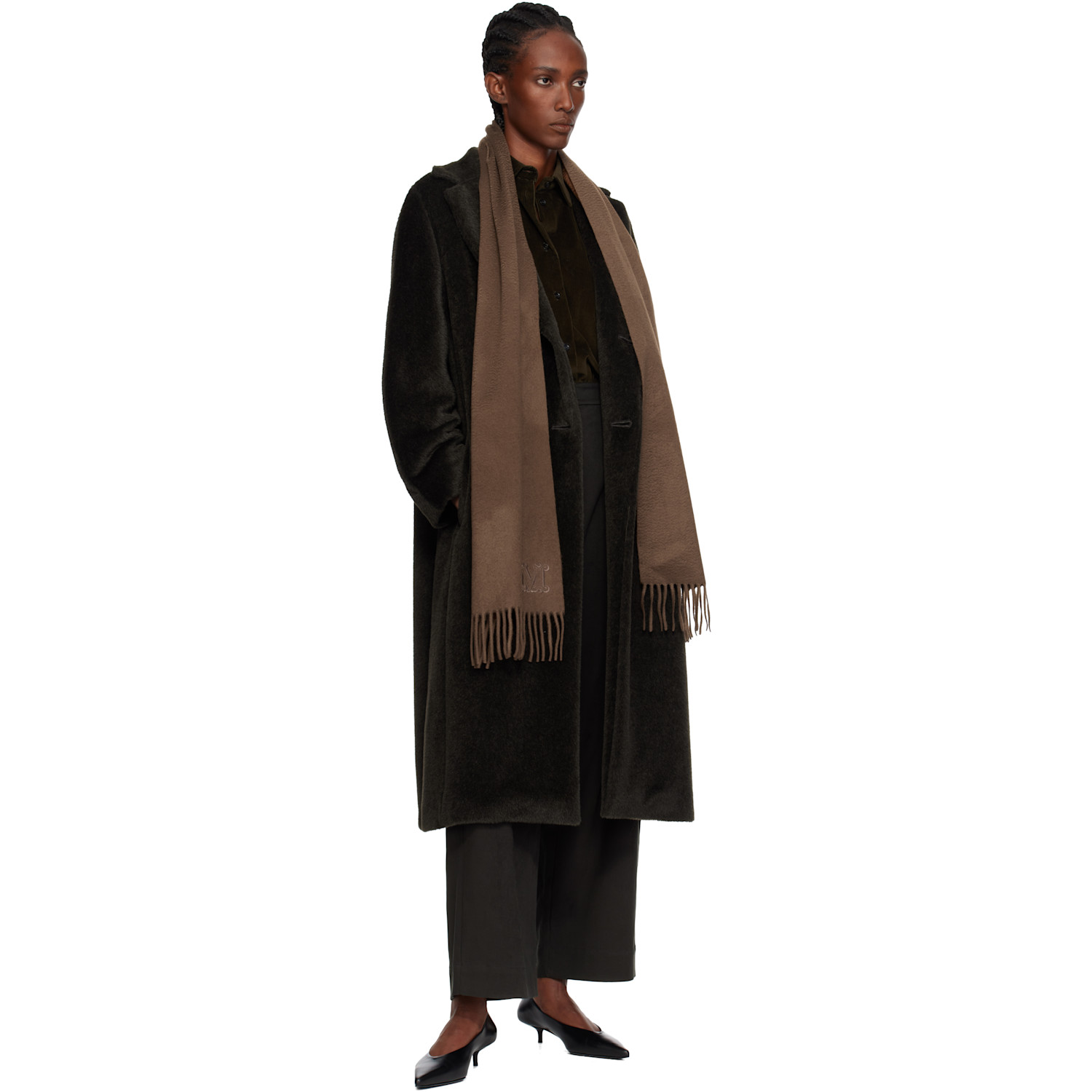  Max Mara Brown Wsdalia Scarf 