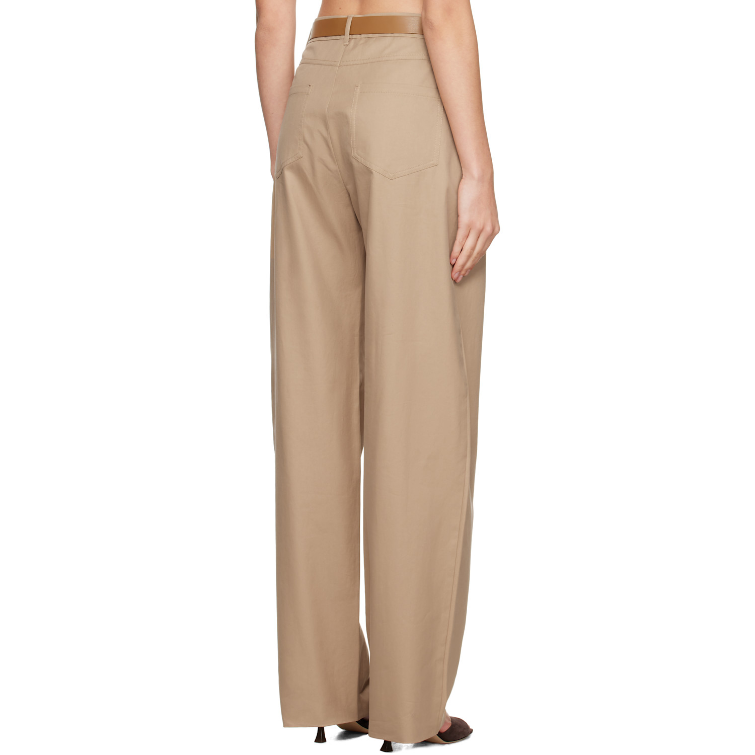  Max Mara Beige Bleu Trousers 