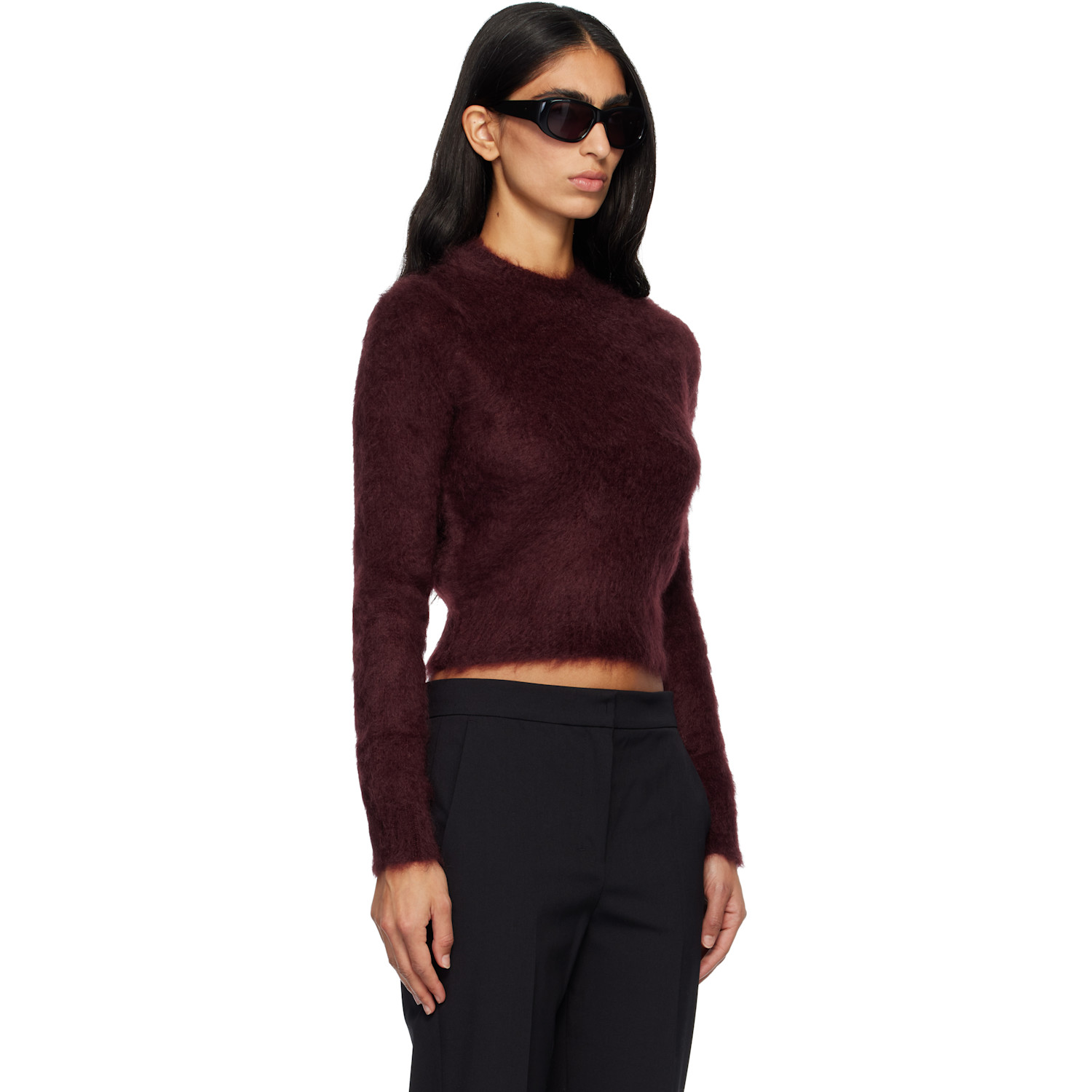  Max Mara Burgundy Adatti Sweater 
