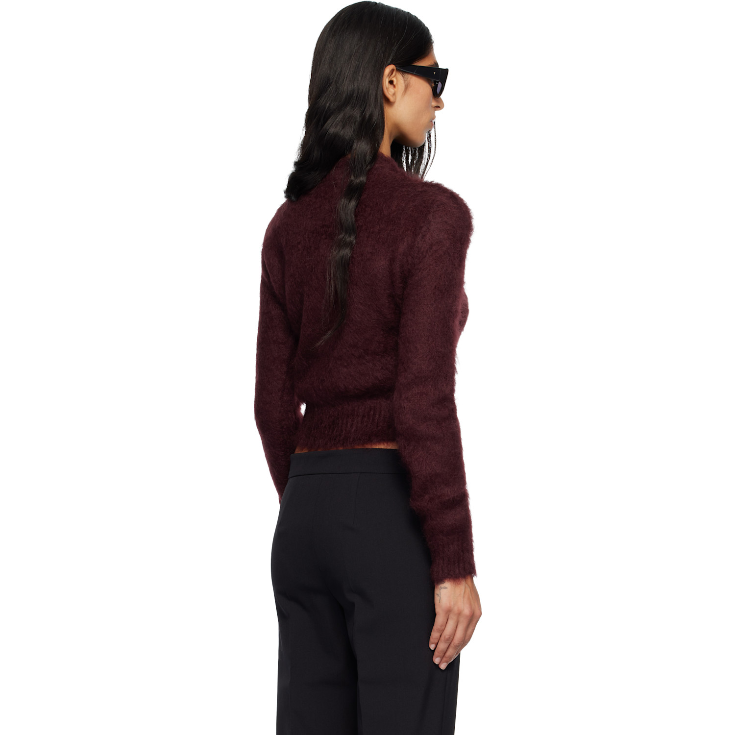  Max Mara Burgundy Adatti Sweater 