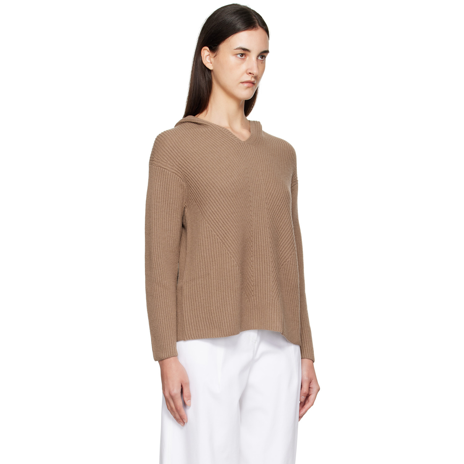  Max Mara Pull à Capuche Falcone Beige 