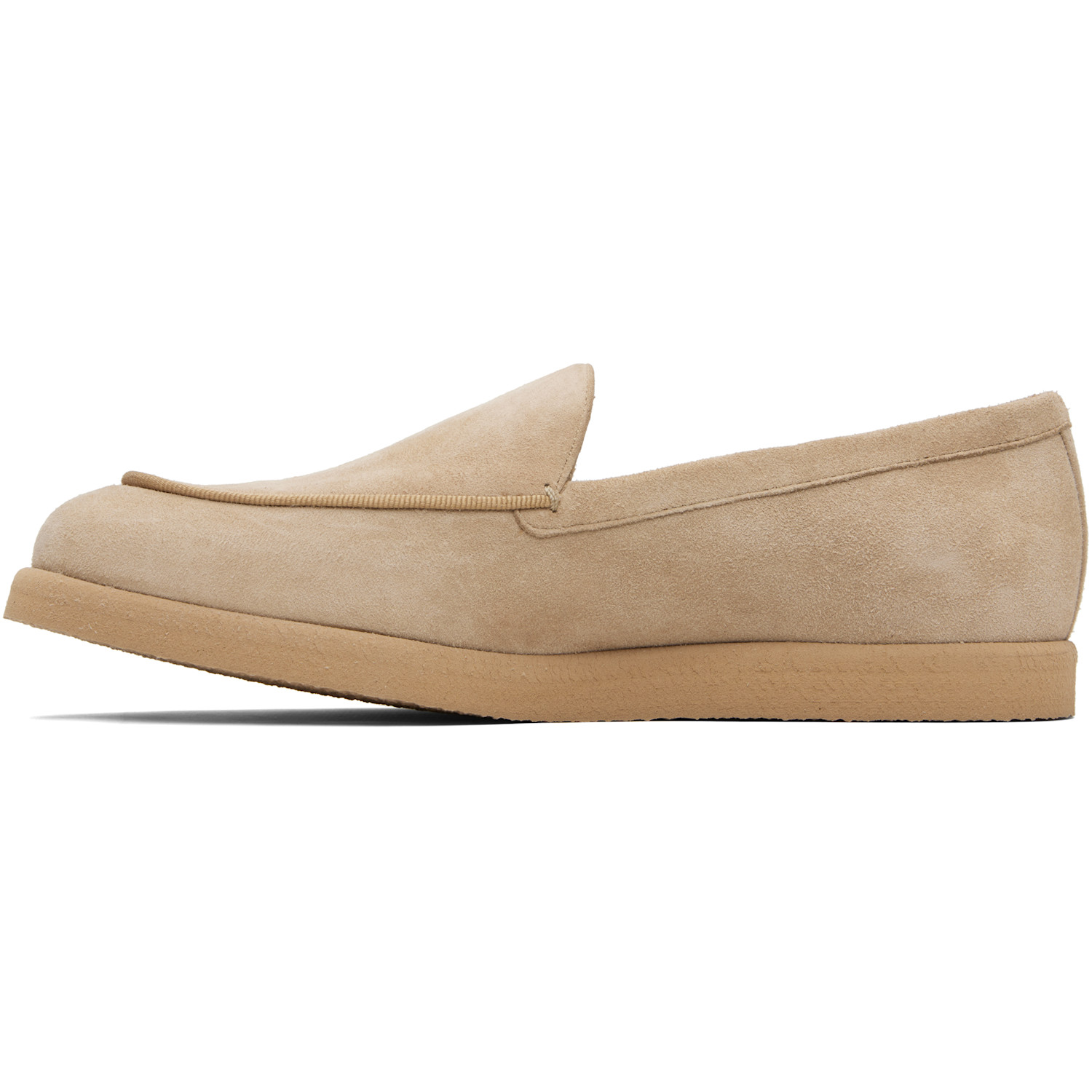  Max Mara Beige Soft Moc Loafers 