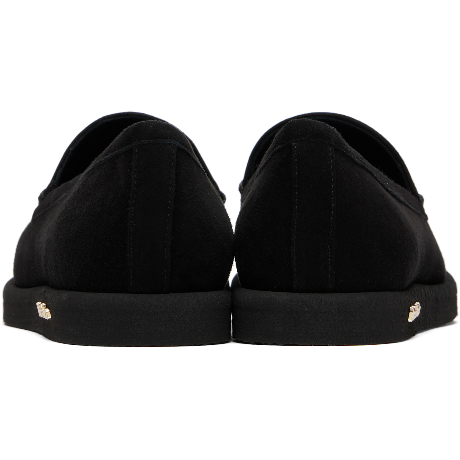  Max Mara Black Soft Moc Loafers 