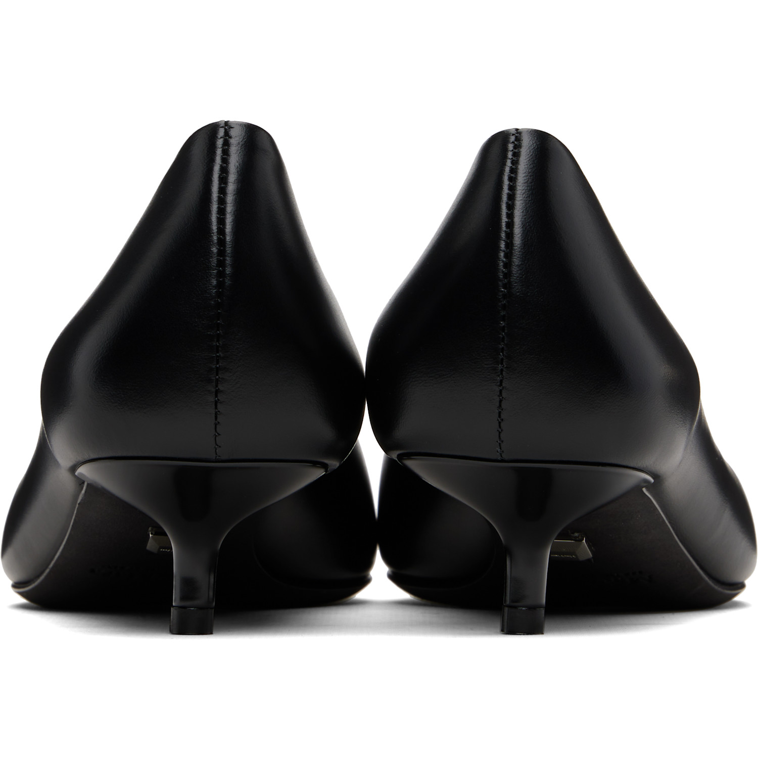  Max Mara Black Kitten Pump Heels 