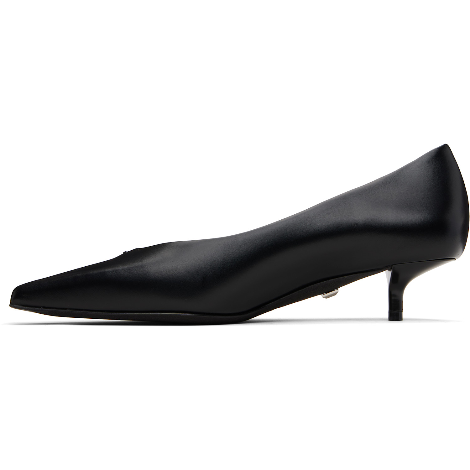  Max Mara Black Kitten Pump Heels 