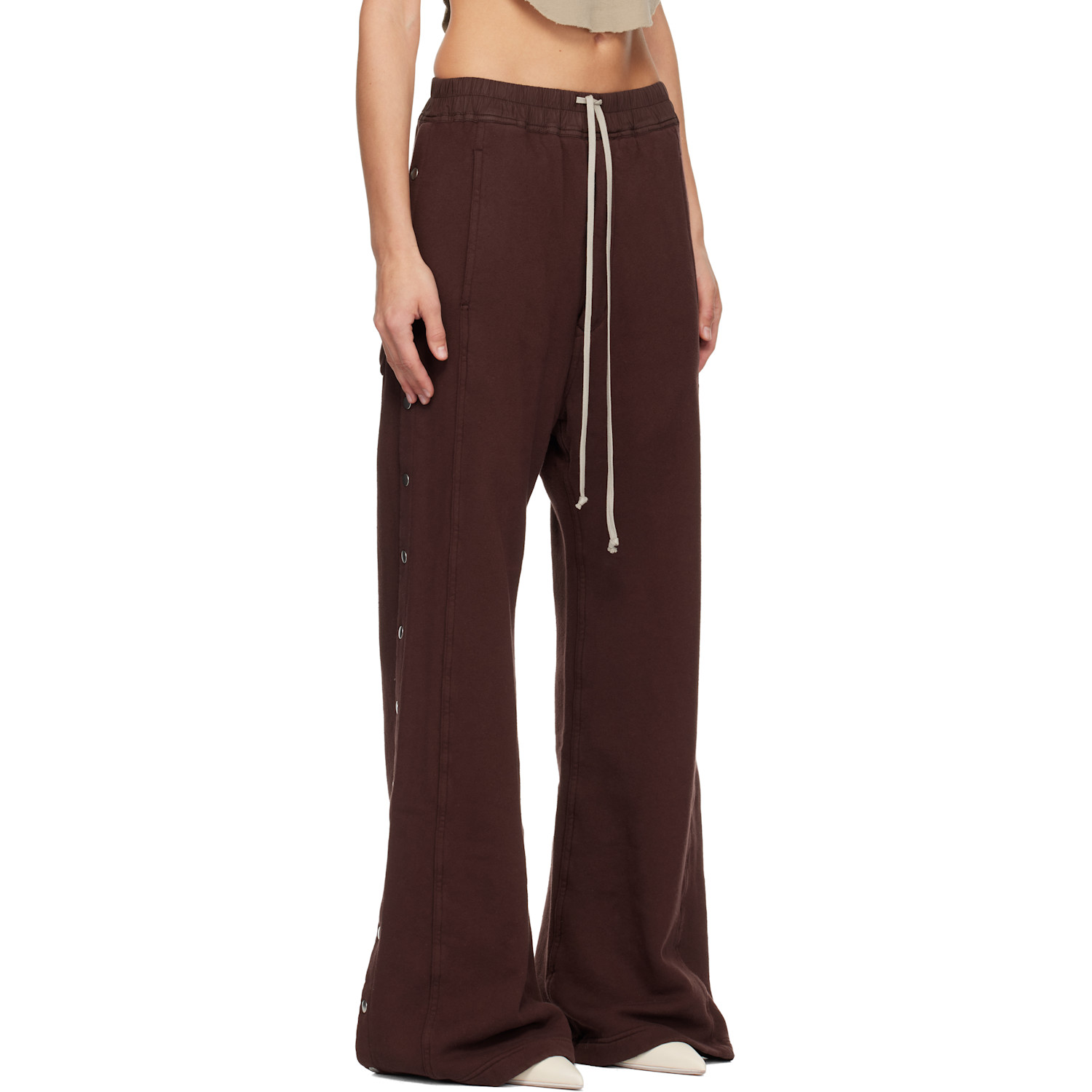  Rick Owens Drkshdw Burgundy Concordians Pusher Lounge Pants 