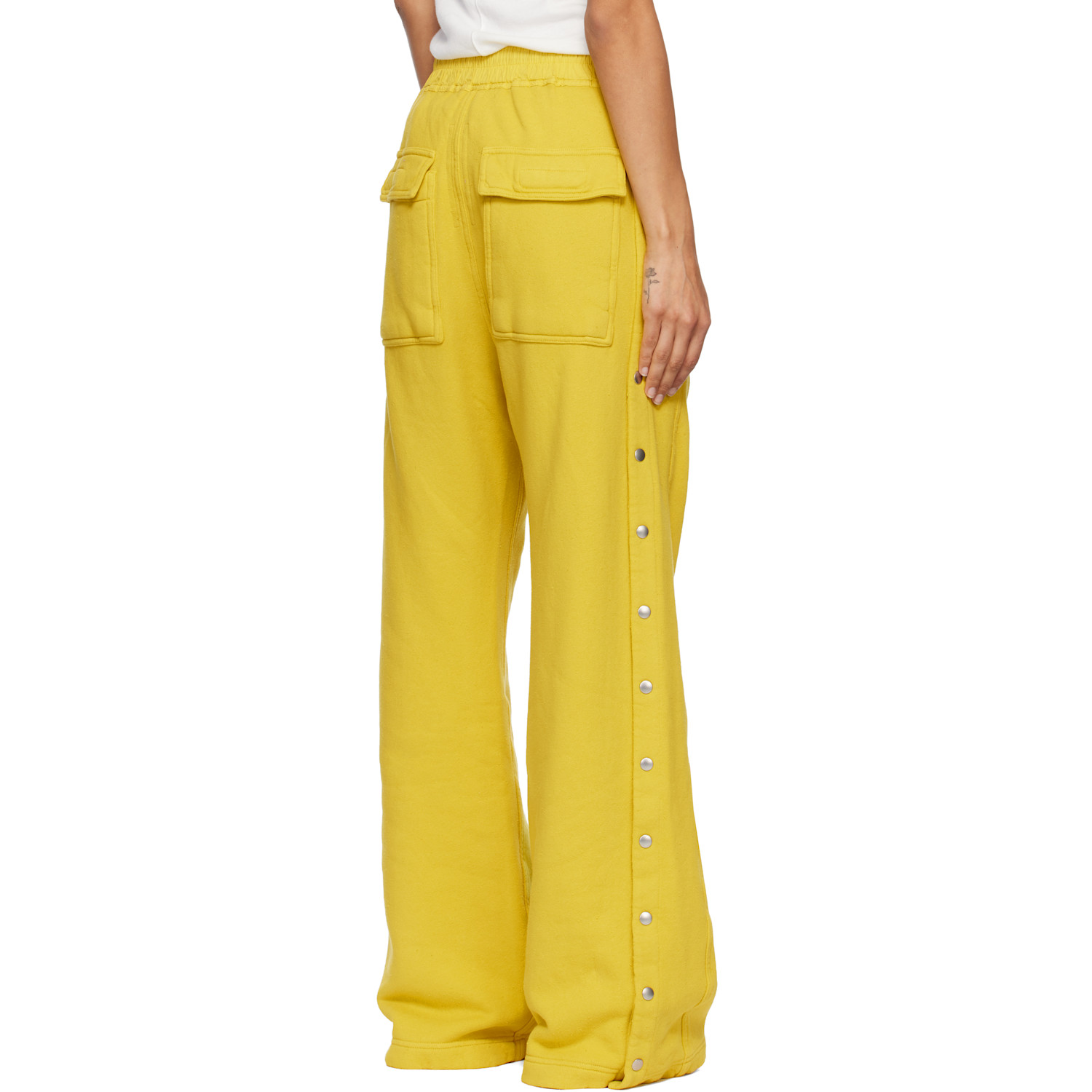  Rick Owens Drkshdw Yellow Concordians Pusher Lounge Pants 