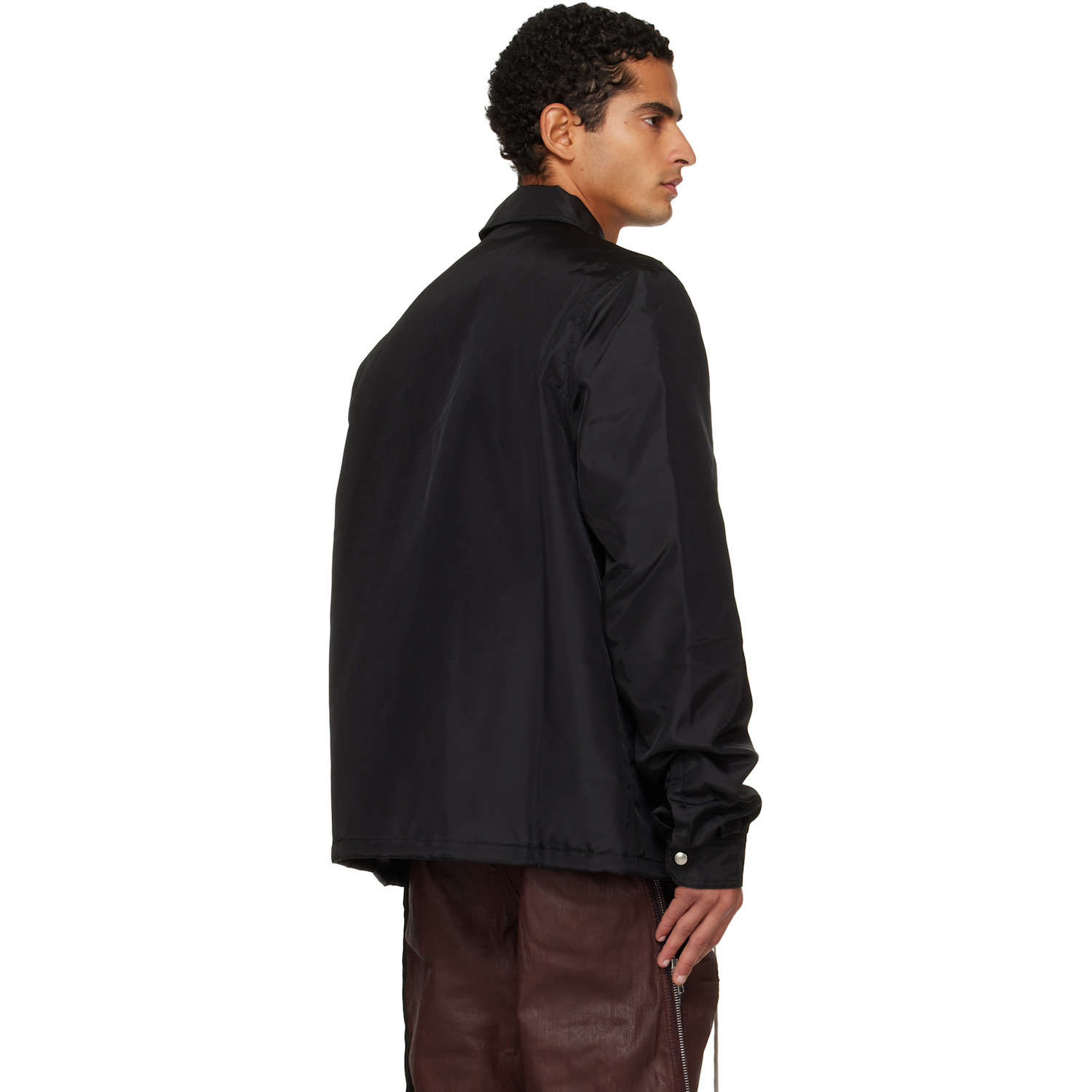  Rick Owens Drkshdw Black Concealed Zipfront Jacket 