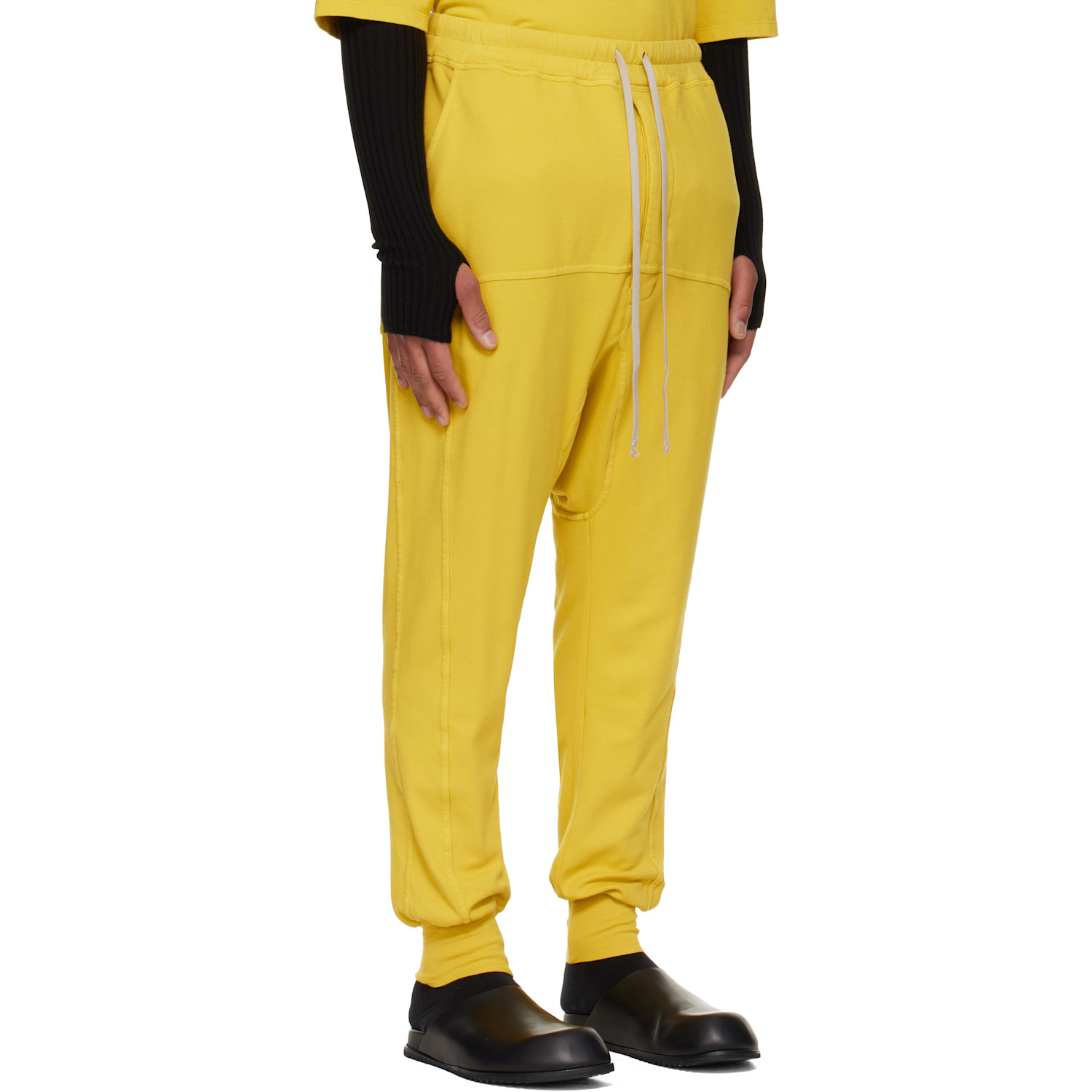  Rick Owens Drkshdw Yellow Concordians Drawstring Sweatpants 
