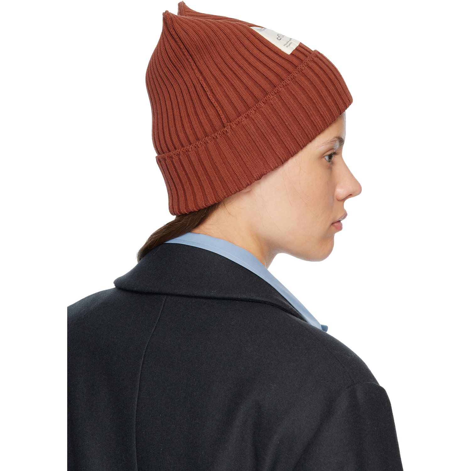  Acne Studios Red Ribbed Beanie 