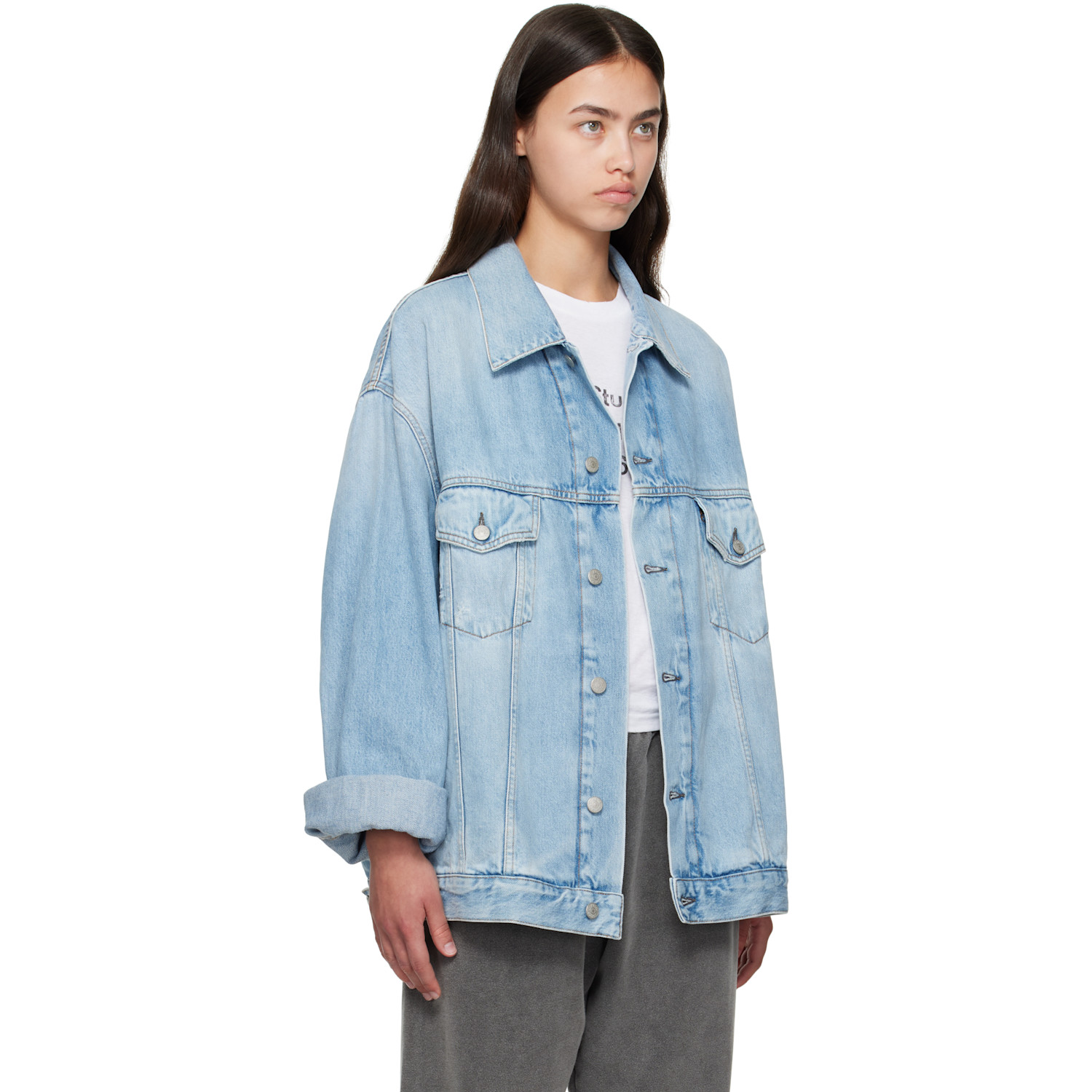  Acne Studios Blue Oversized Denim Jacket 