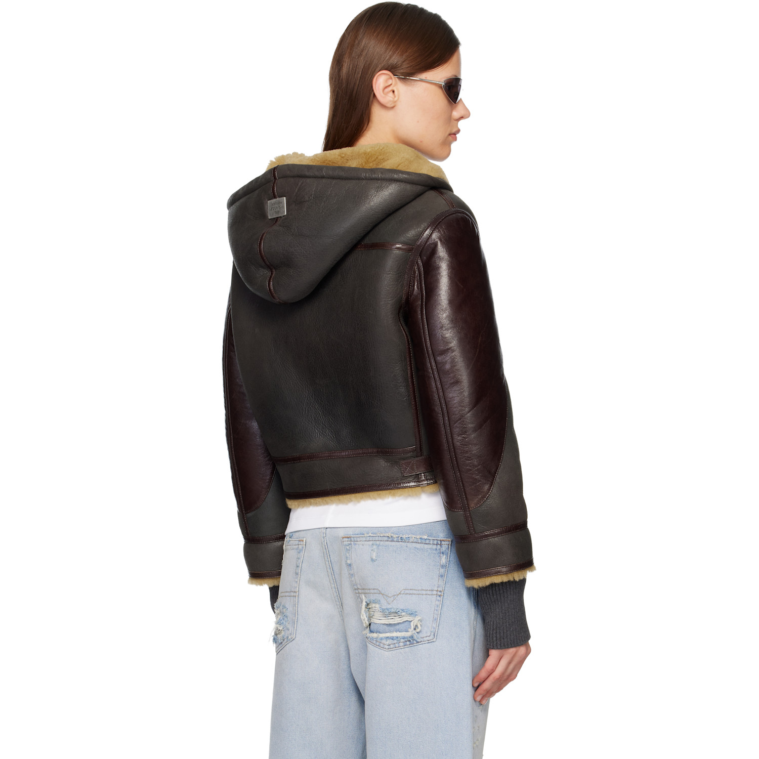 Acne Studios Brown Shearling Jacket 