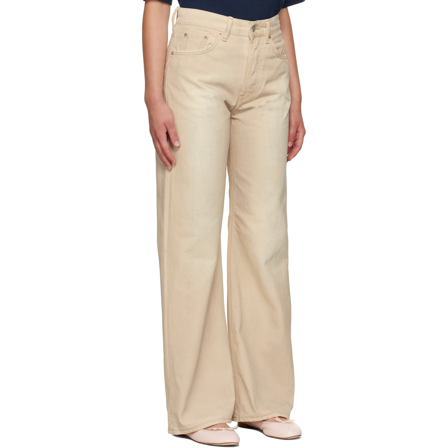  Acne Studios Beige 2021f Regular Fit Jeans 