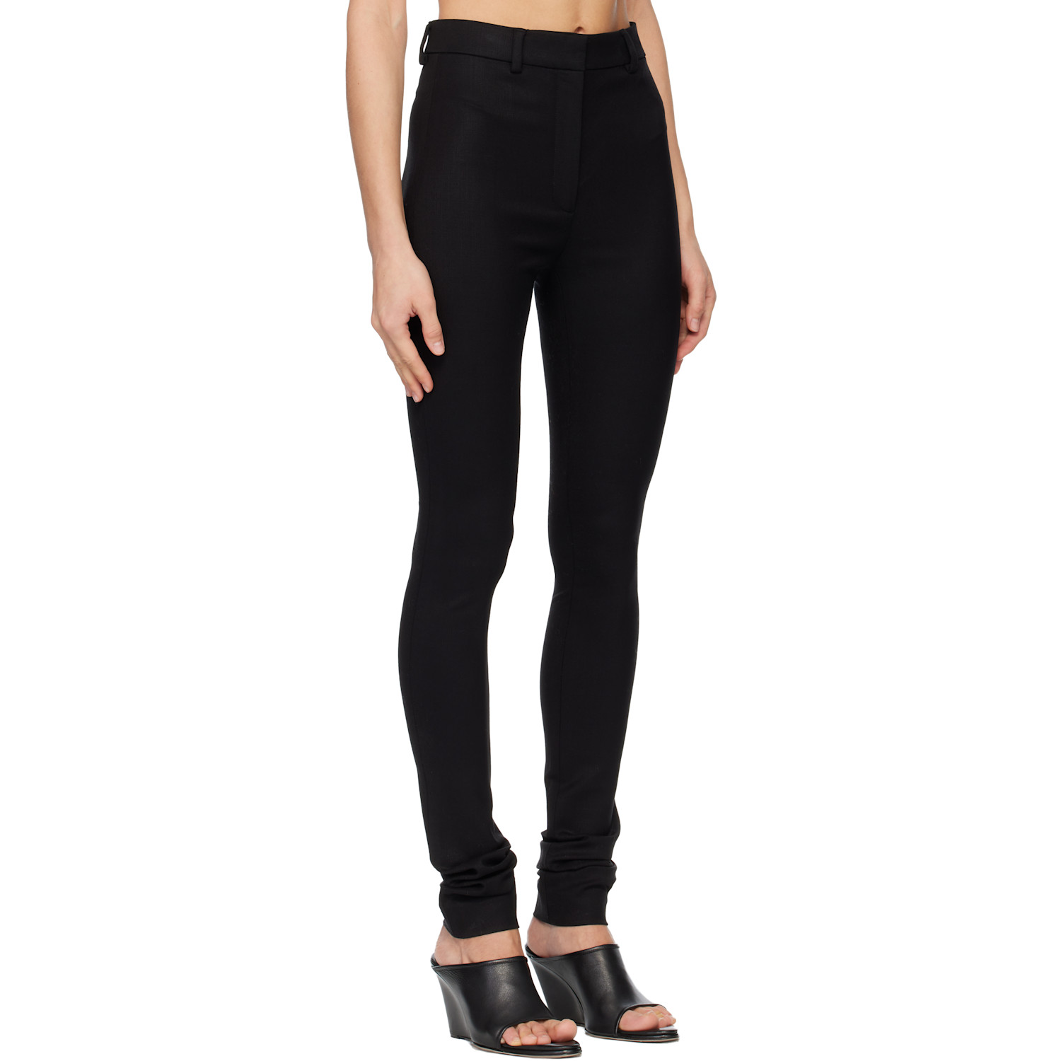  Acne Studios Black Wool Leggings 