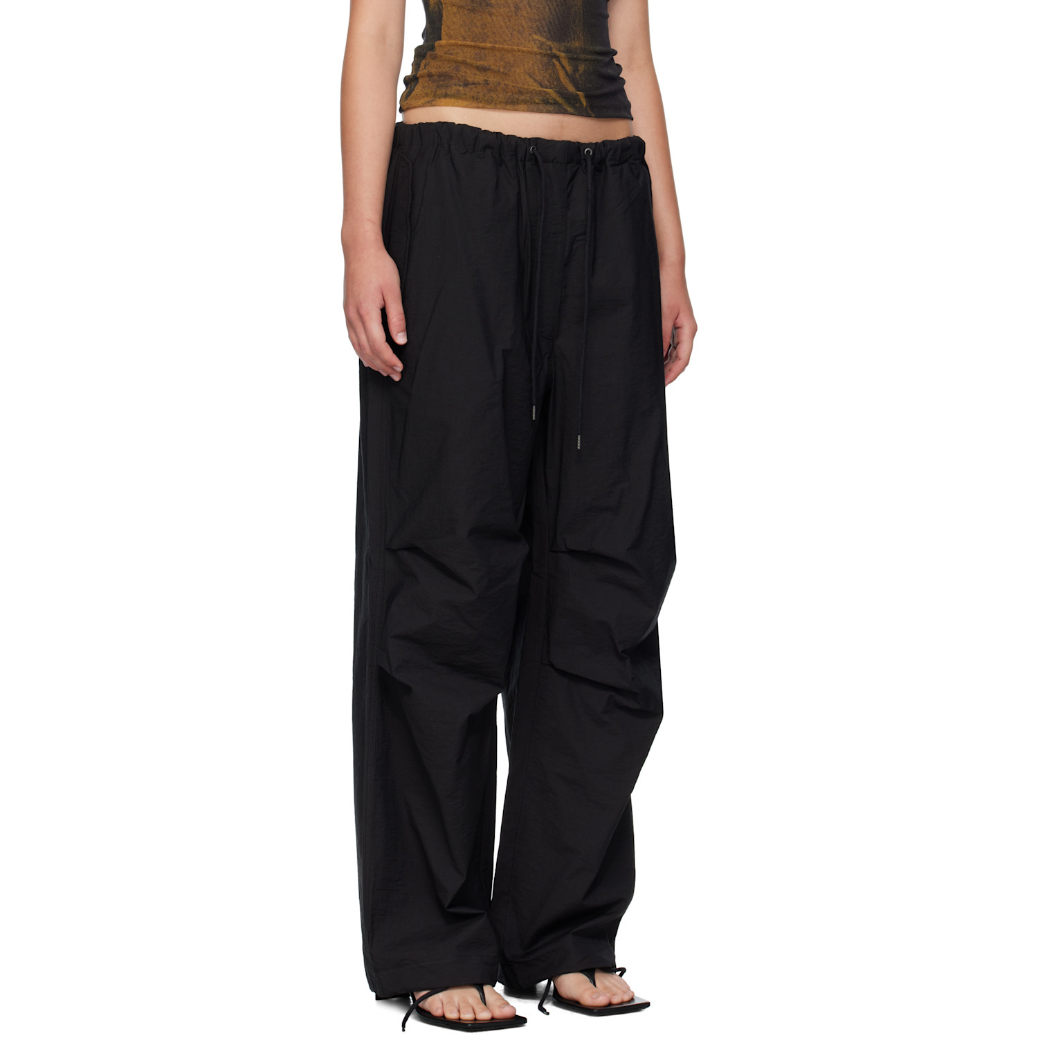  Acne Studios Black Relaxed Fit Trousers 
