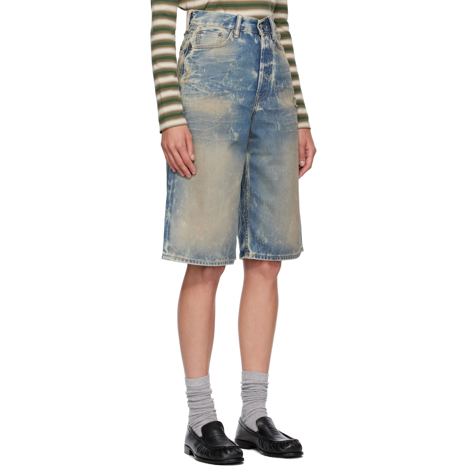  Acne Studios Blue Loose-fit Denim Shorts 