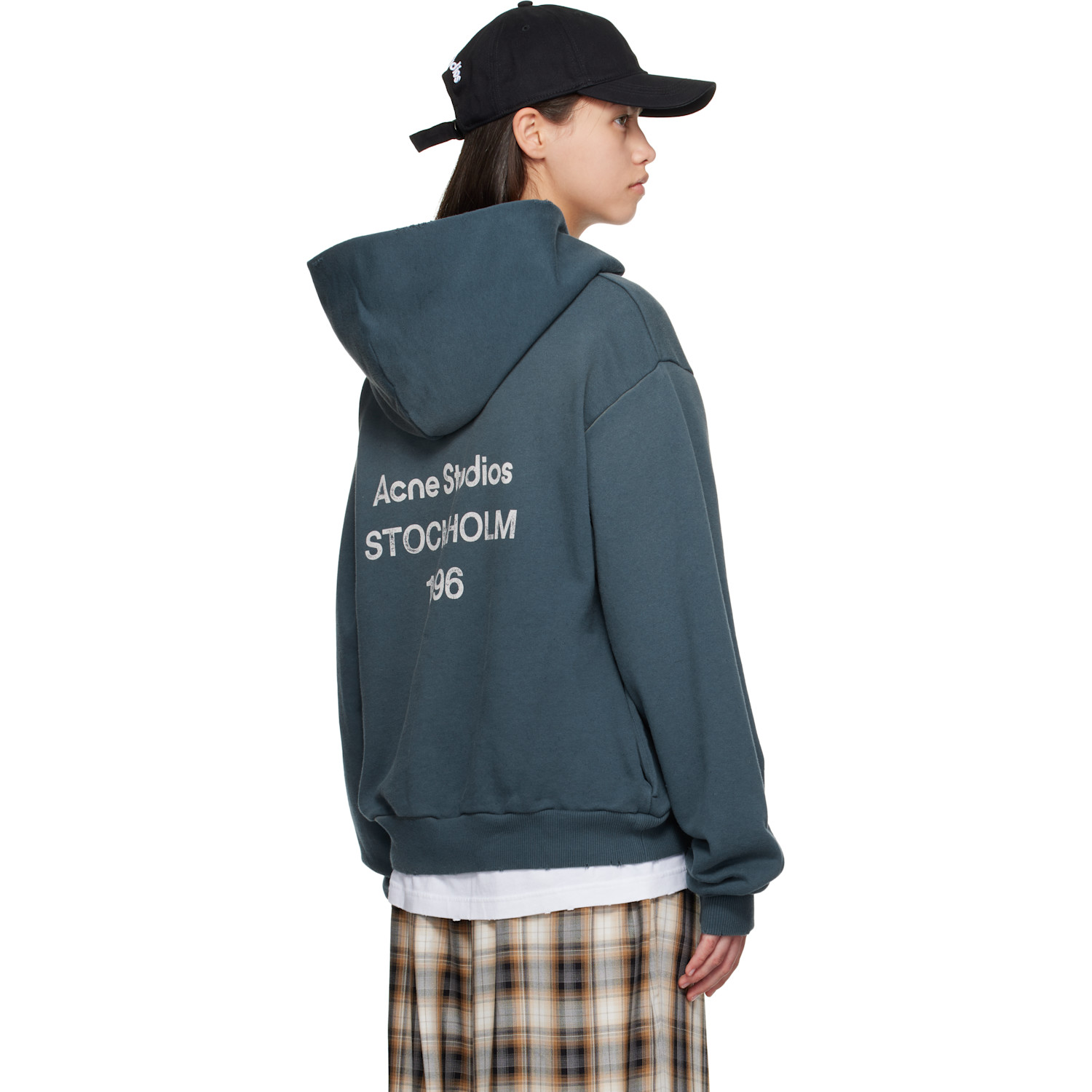  Acne Studios Blue Logo Hoodie 