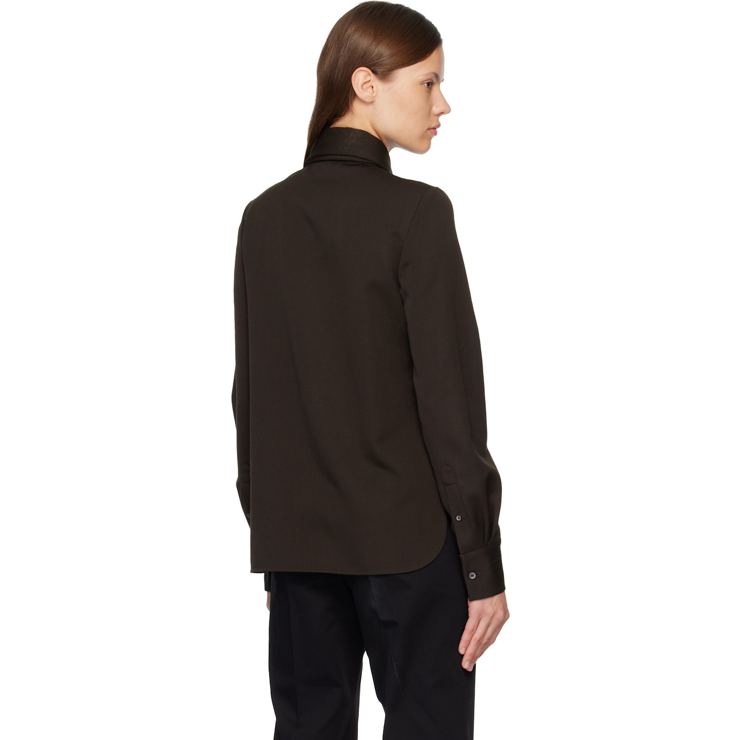  Acne Studios Brown Tie Shirt 