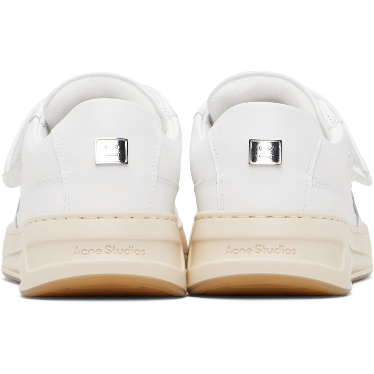  Acne Studios White Velcro Strap Sneakers 