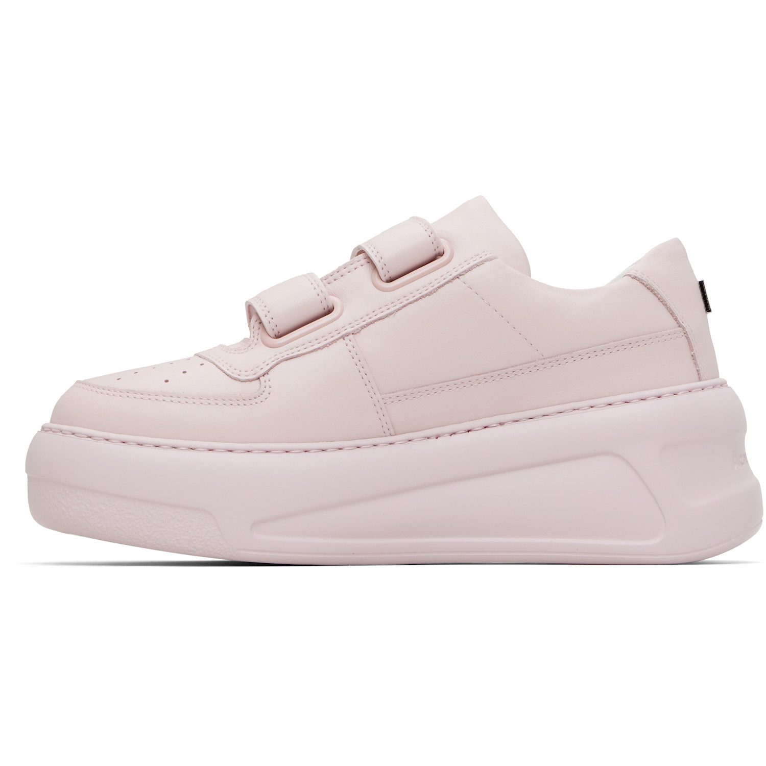  Acne Studios Pink Velcro Strap Platform Sneakers 