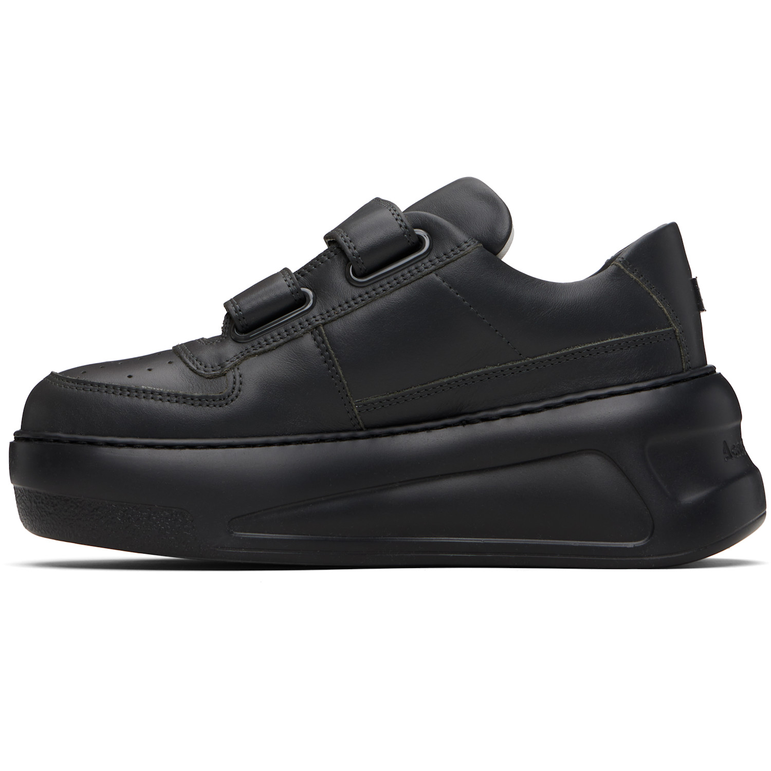  Acne Studios Gray Velcro Strap Platform Sneakers 
