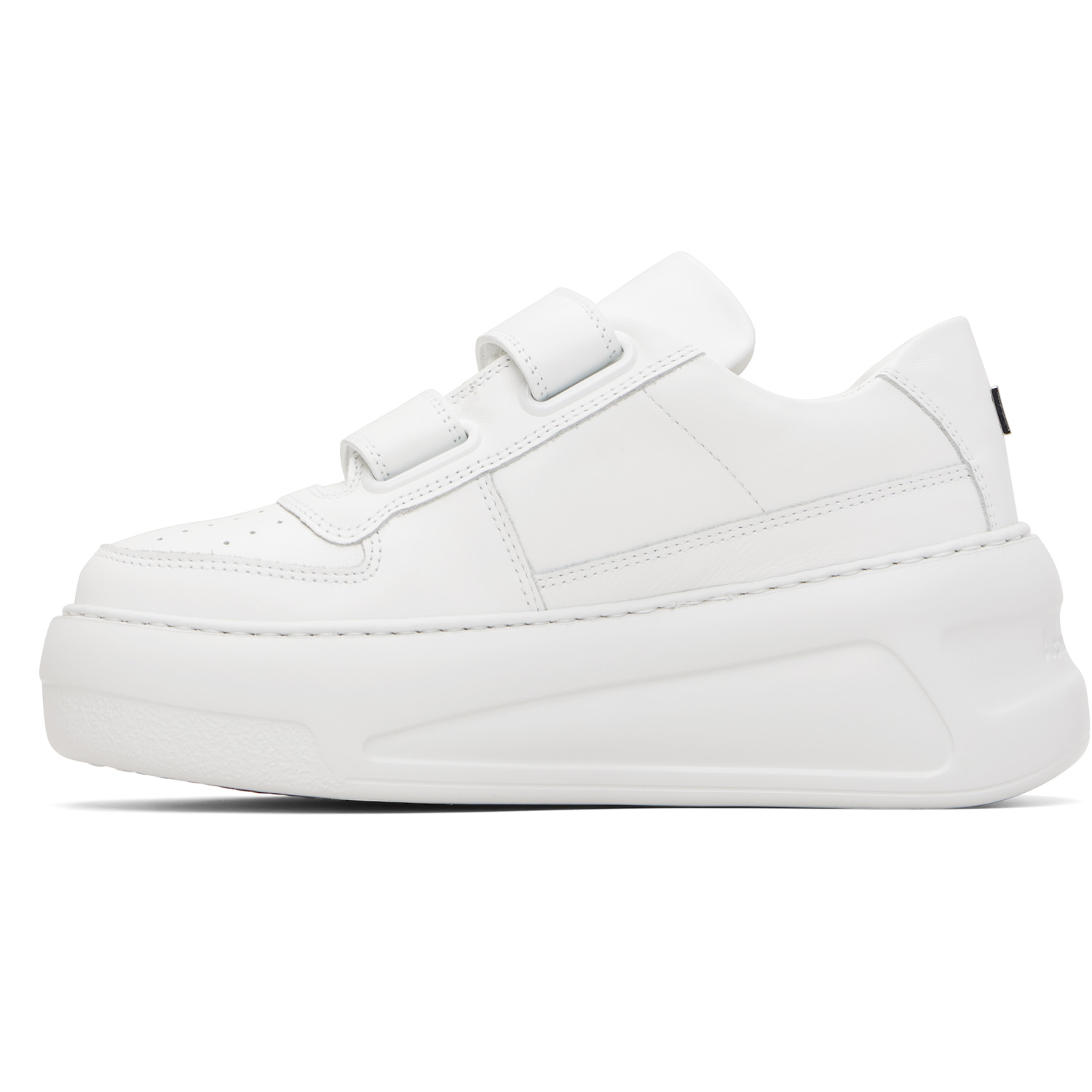  Acne Studios White Velcro Strap Platform Sneakers 