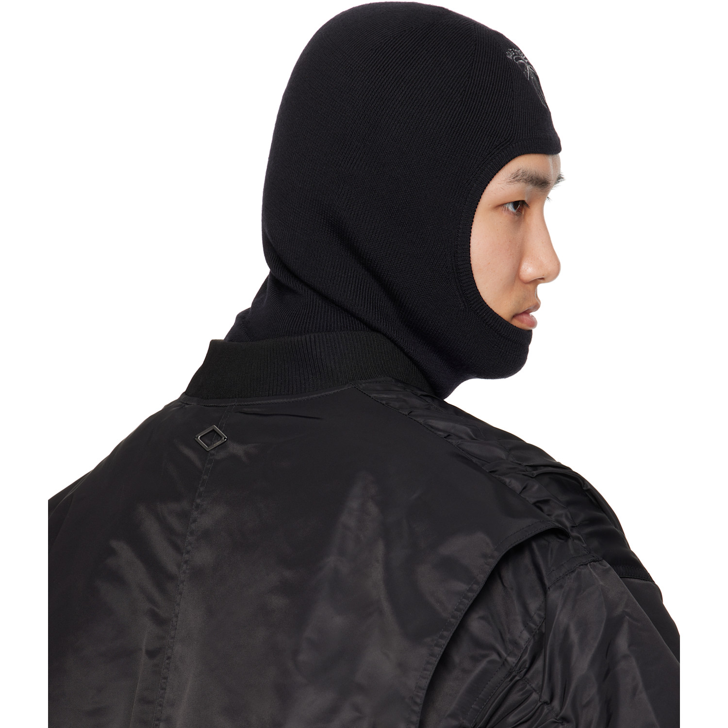  Acne Studios Black Wool Balaclava 