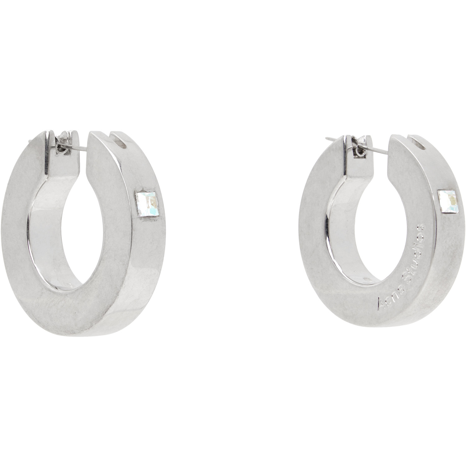  Acne Studios Logo-engraved Earrings 