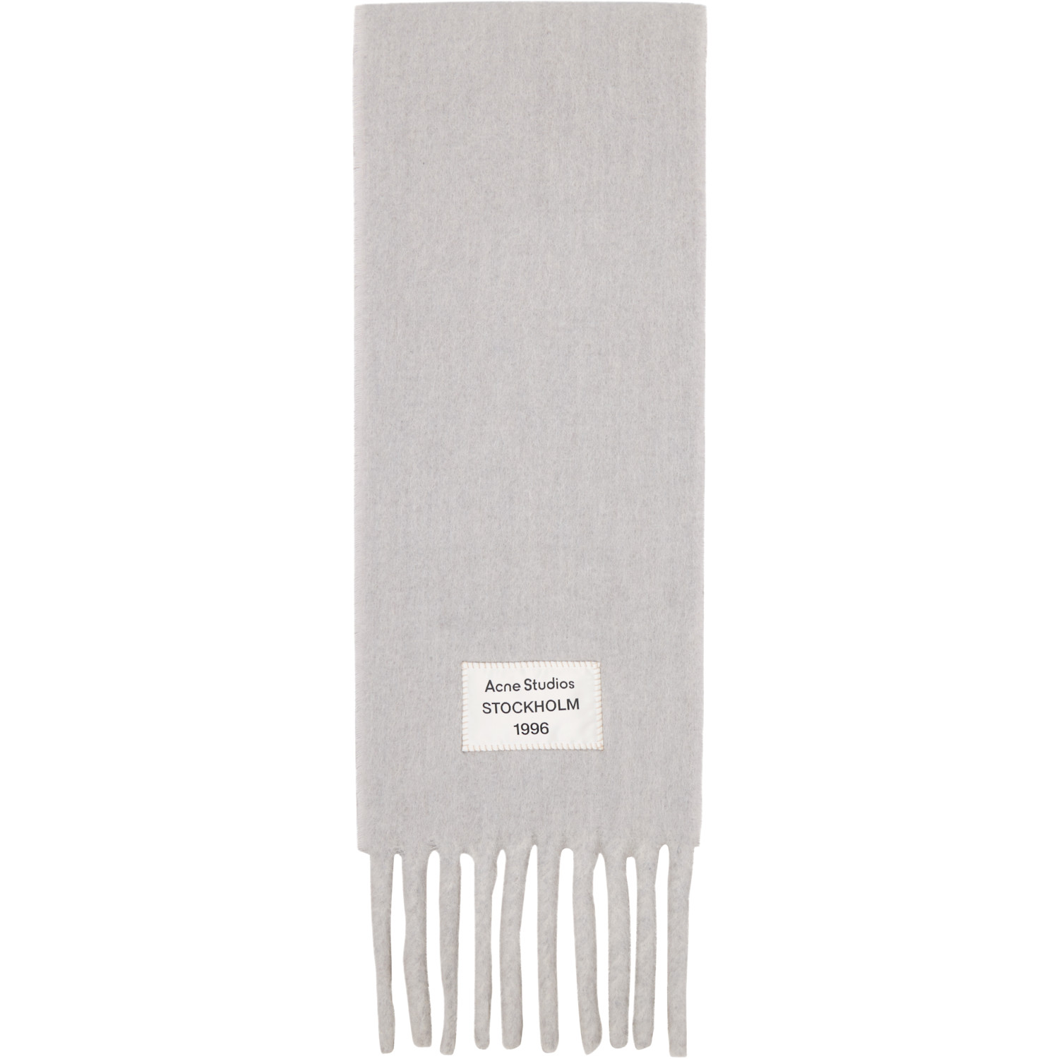 Acne Studios Gray Bicolor Alpaca Scarf