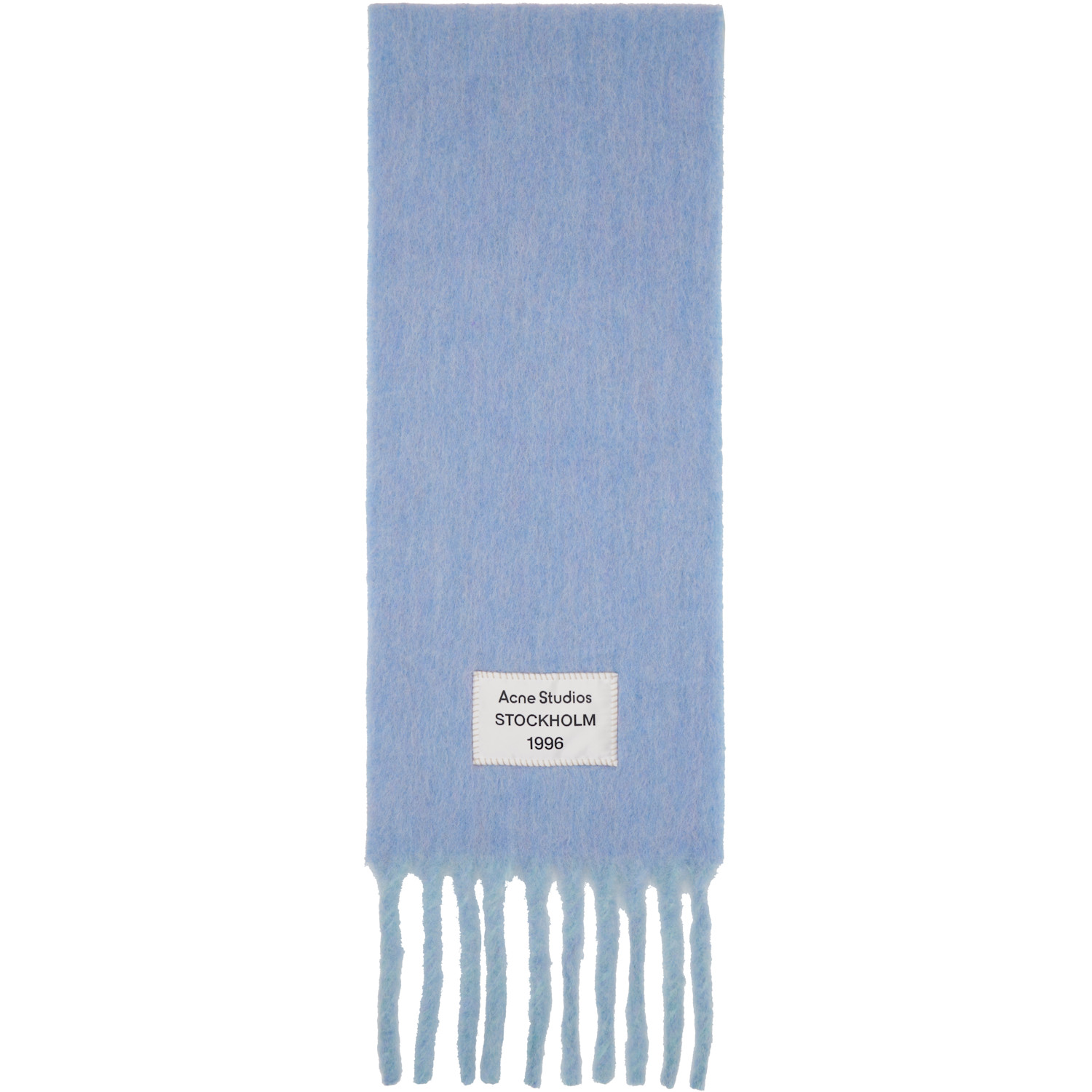 Acne Studios Blue Bicolor Alpaca Scarf