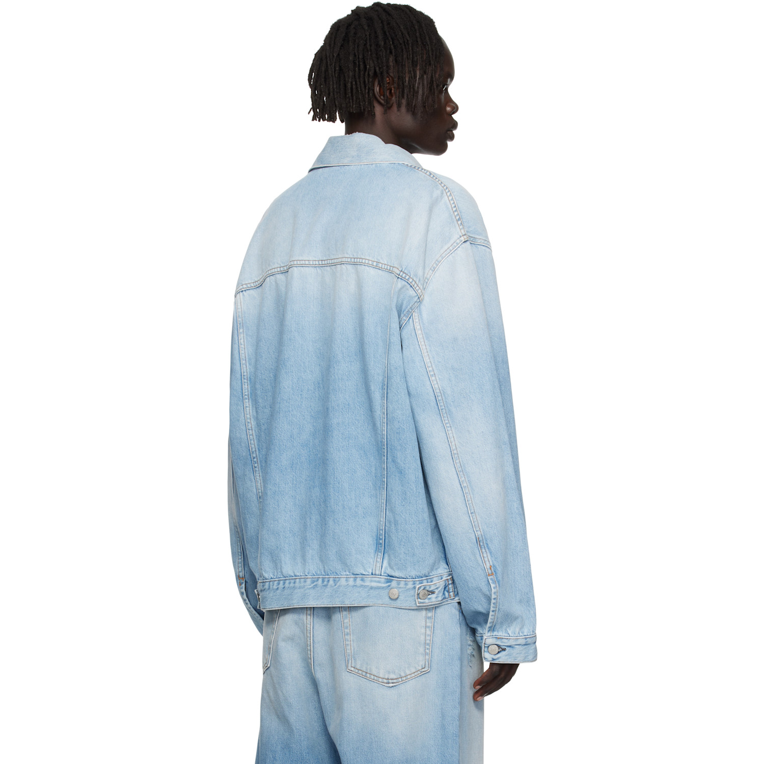  Acne Studios Blue Faded Denim Jacket 