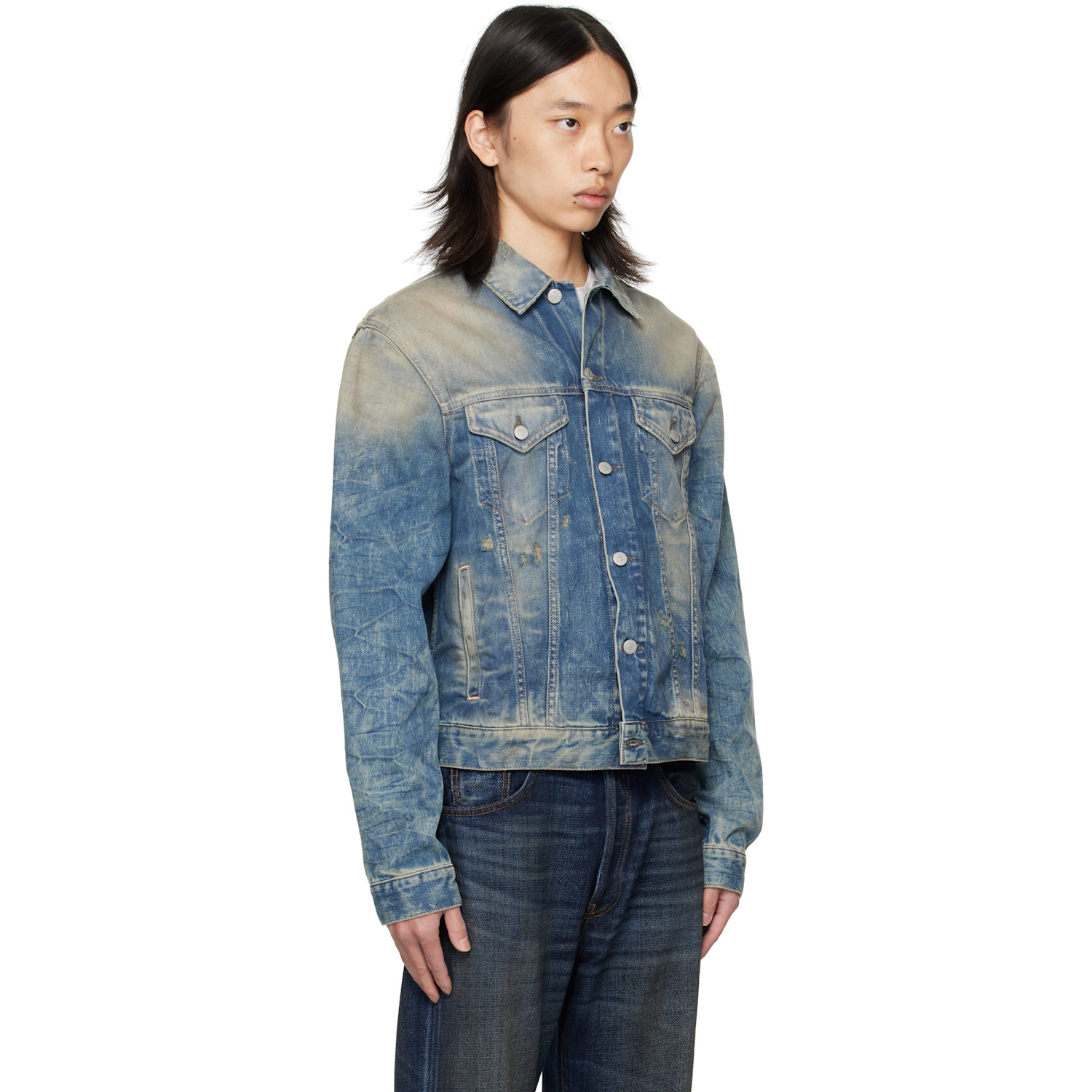  Acne Studios Blue 2006m Goldmine Denim Jacket 
