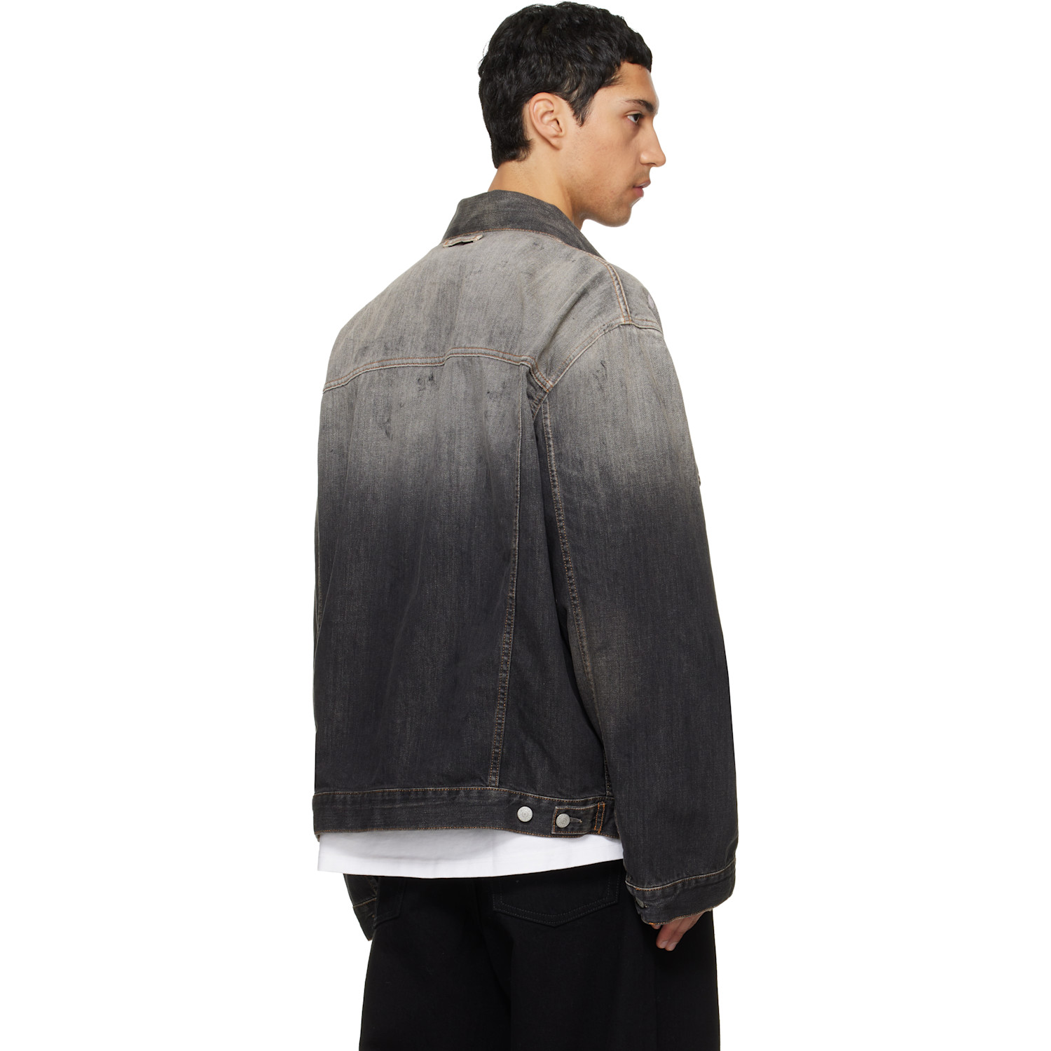  Acne Studios Black Oversized Denim Jacket 