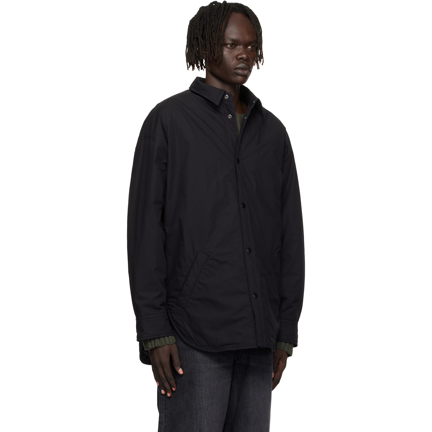 Acne Studios Black Button-up Overshirt 