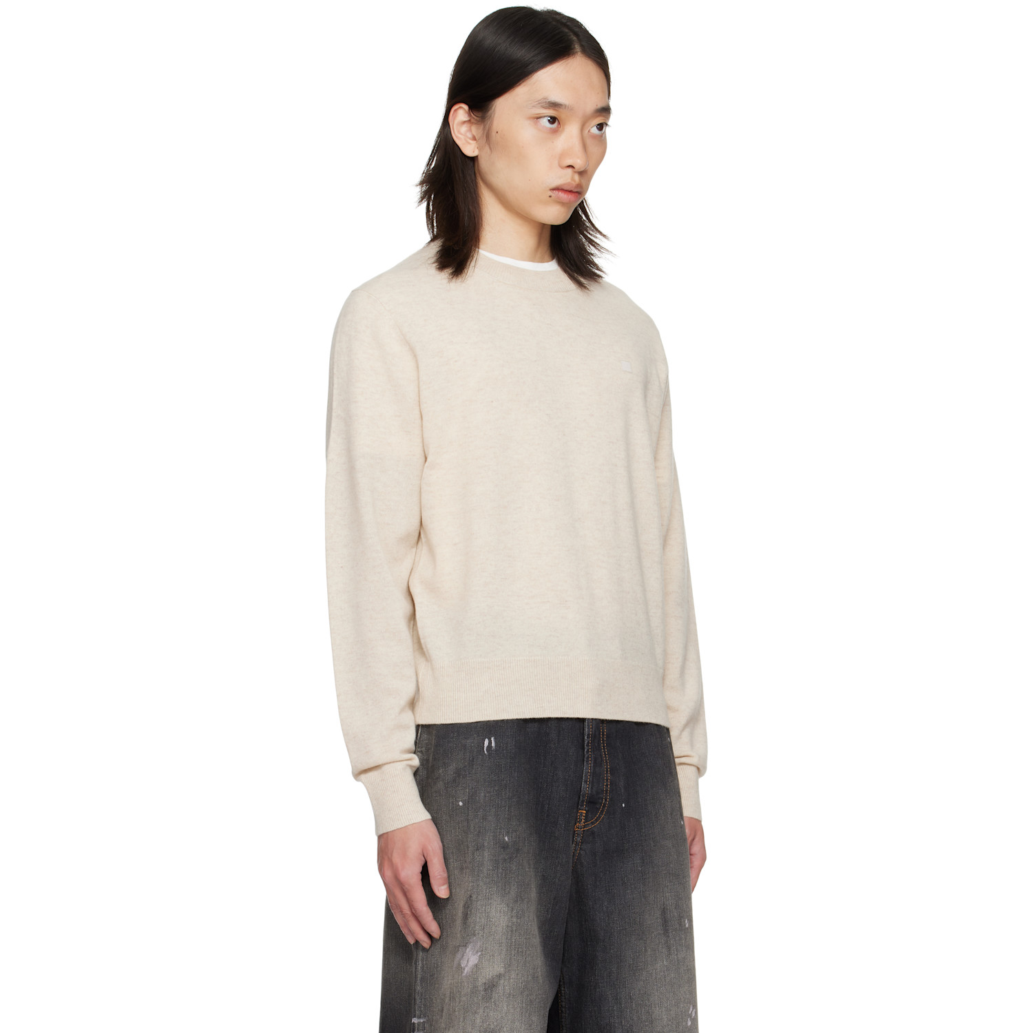  Acne Studios Beige Crewneck Sweater 