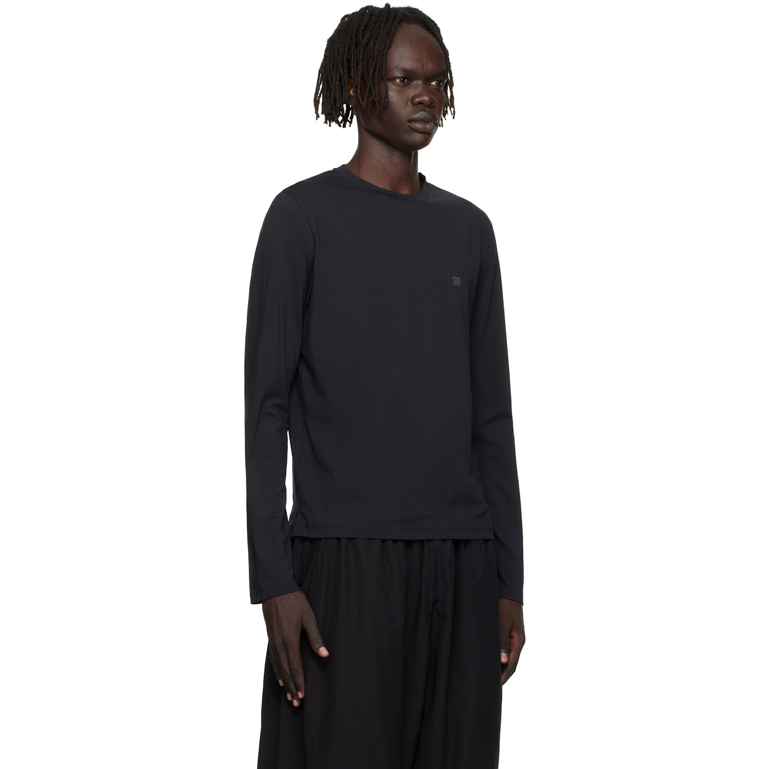  Acne Studios Black Long Sleeve Regular Fit T-shirt 