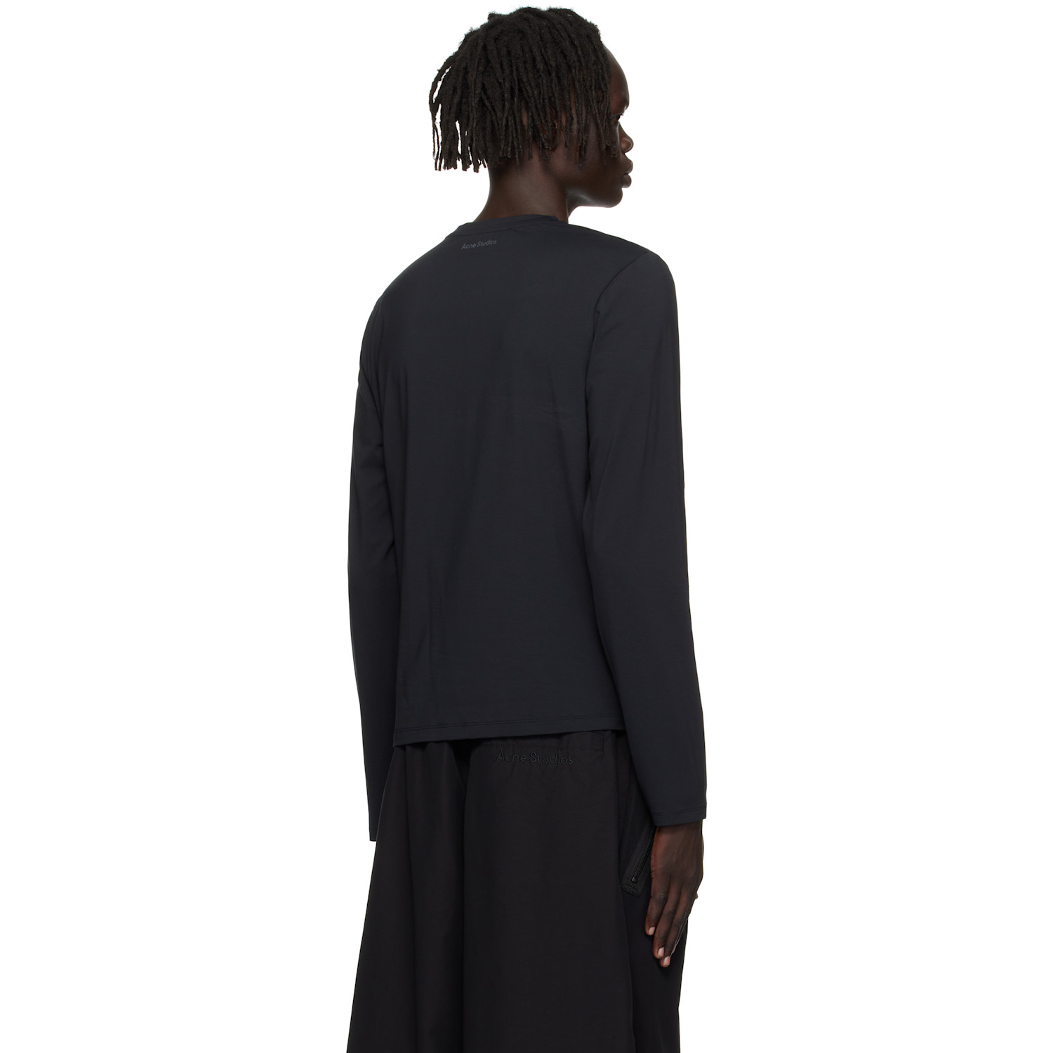  Acne Studios Black Long Sleeve Regular Fit T-shirt 