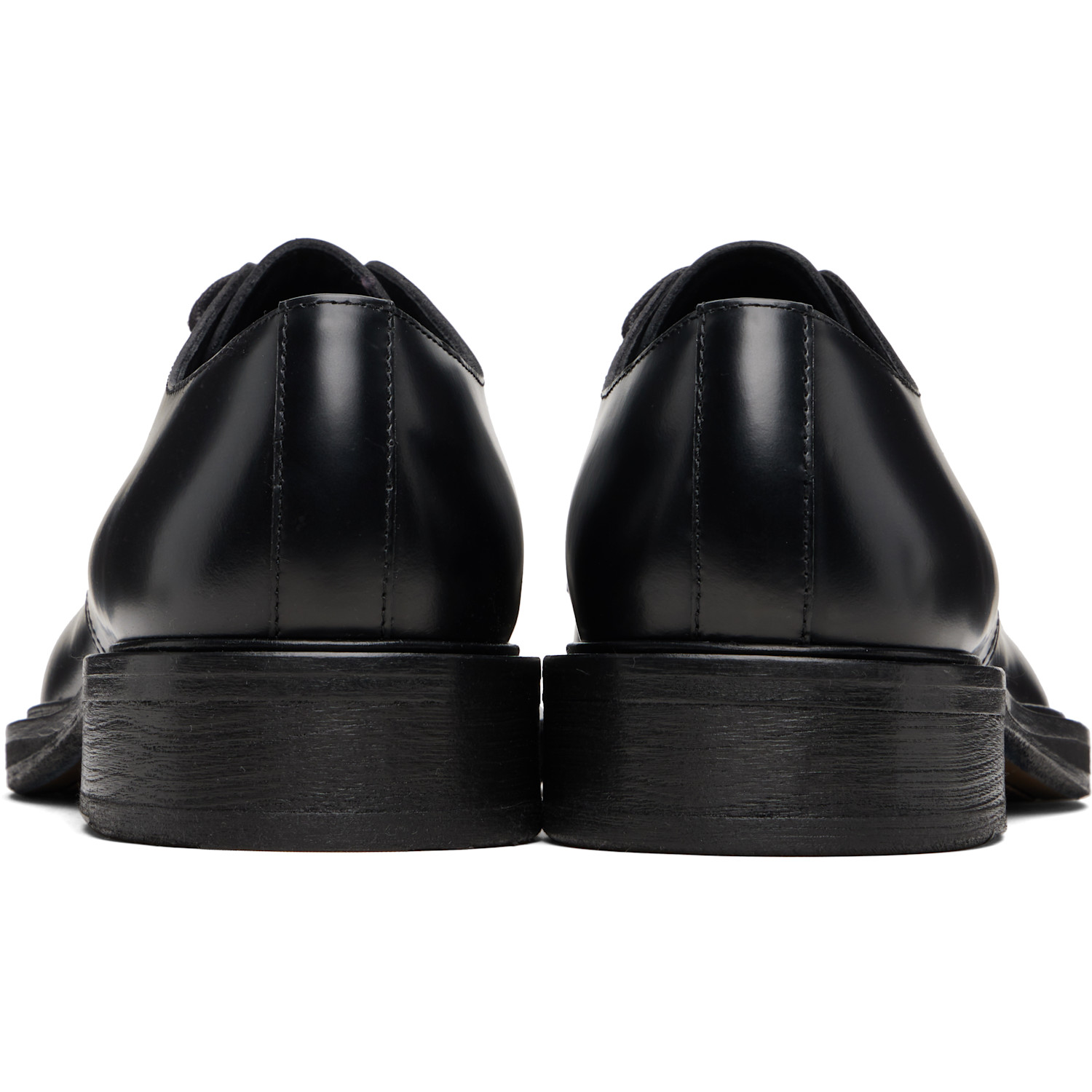  Acne Studios Black Lace-up Leather Derbys 