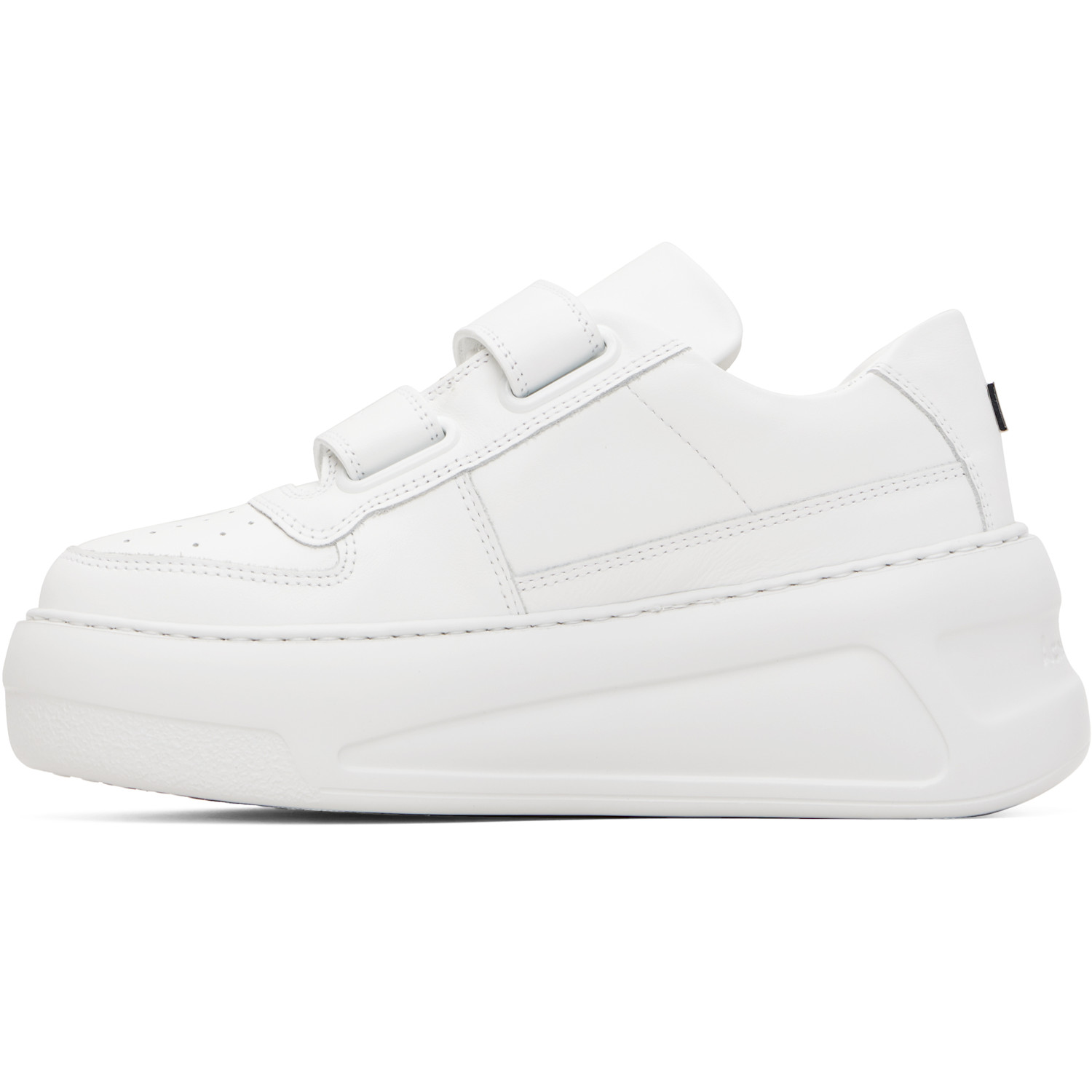  Acne Studios White Velcro Strap Platform Sneakers 