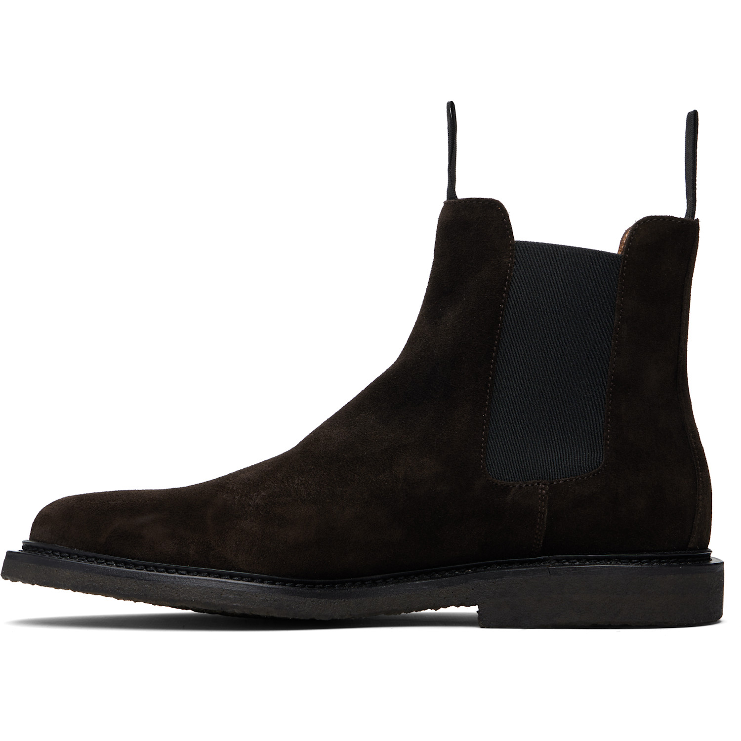  Common Projects Brown Waxed Suede Chelsea Boots 
