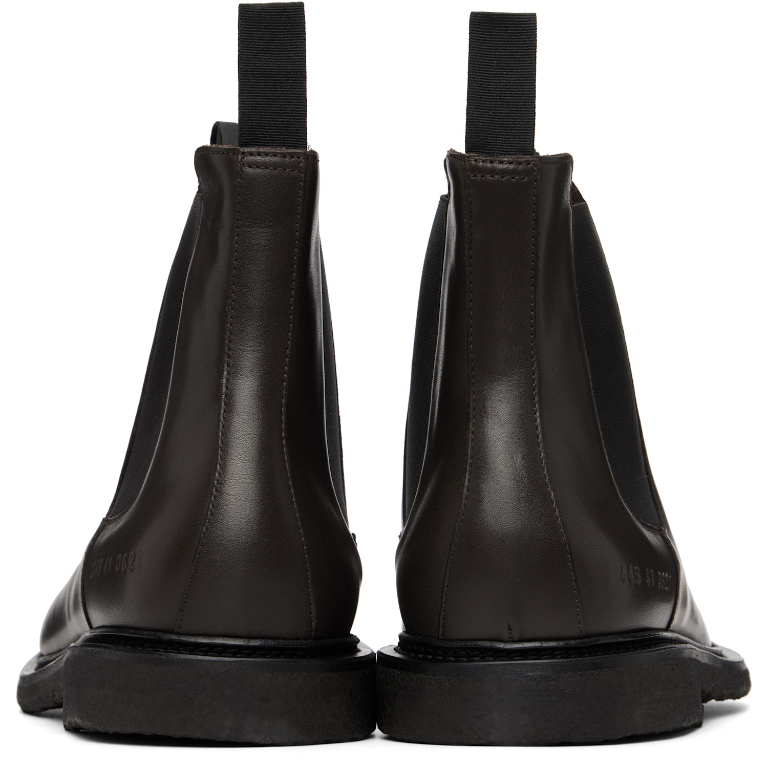  Common Projects Brown Leather Chelsea Boots 