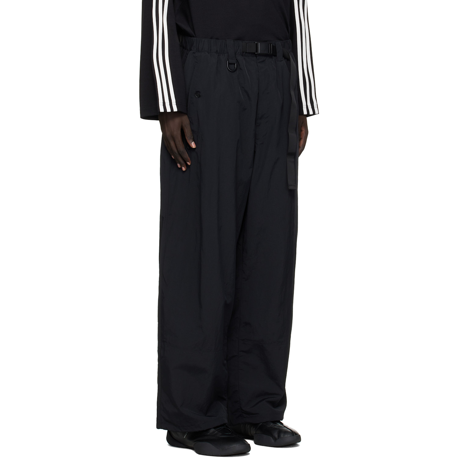  Y-3 Black Nylon Trousers 