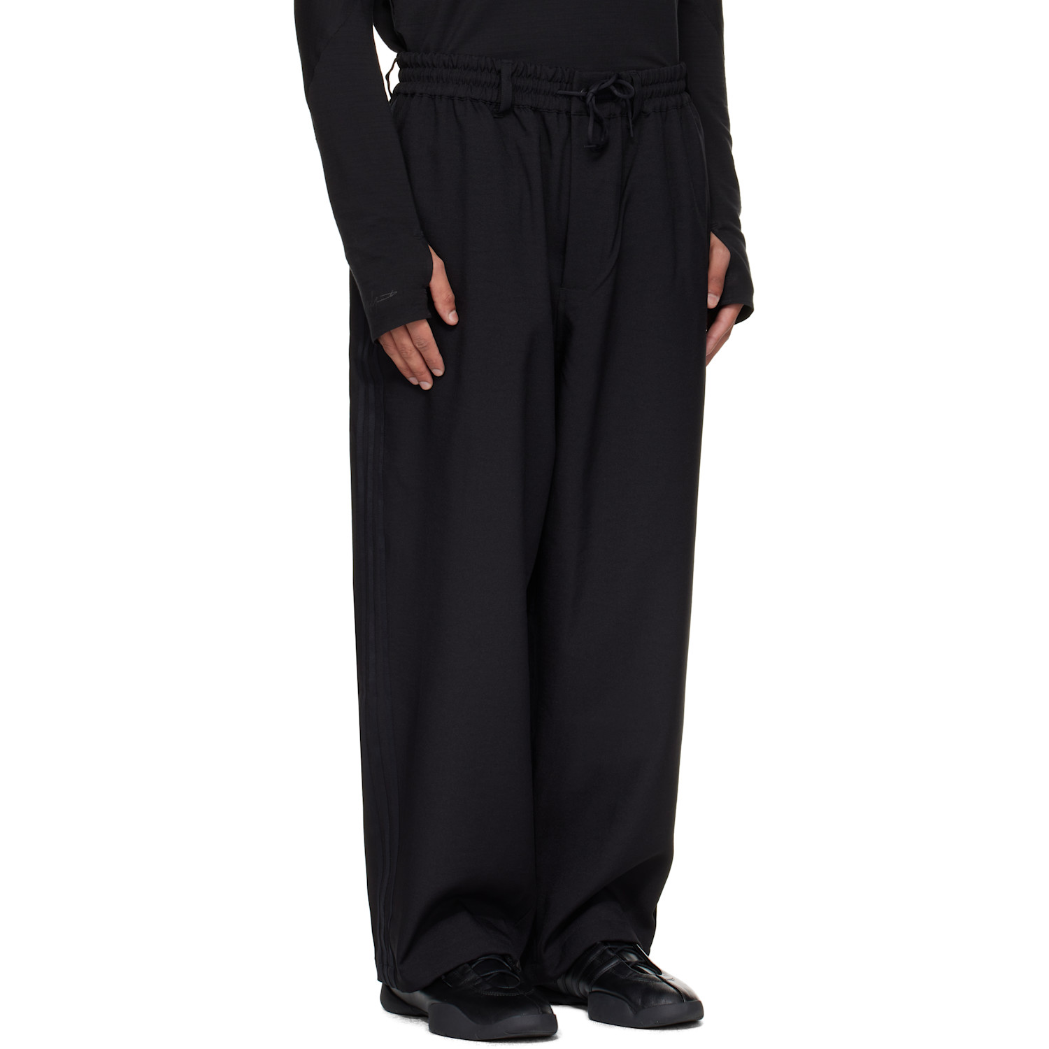  Y-3 Black Sport Uniform Track Pants 