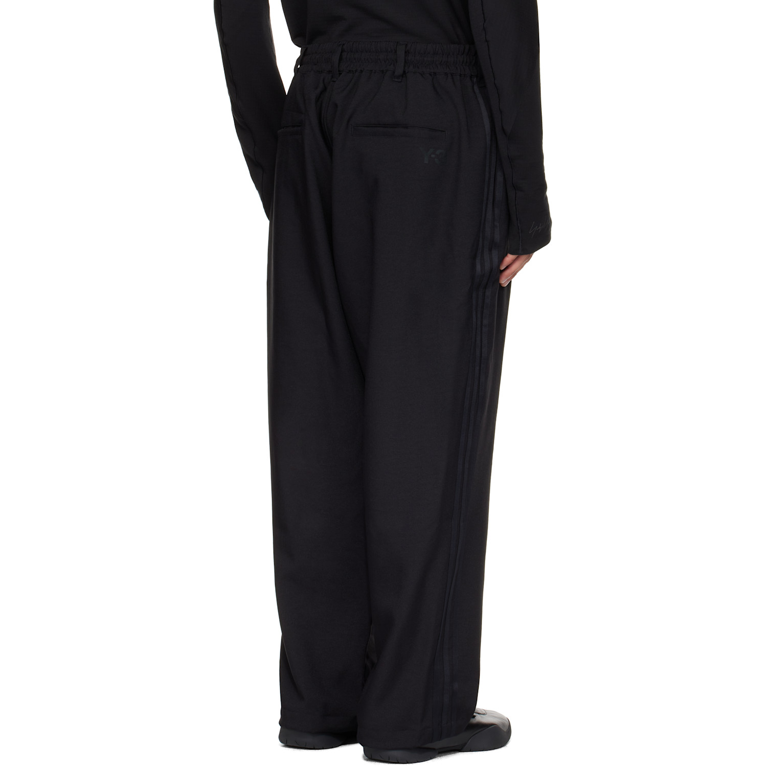  Y-3 Black Sport Uniform Track Pants 
