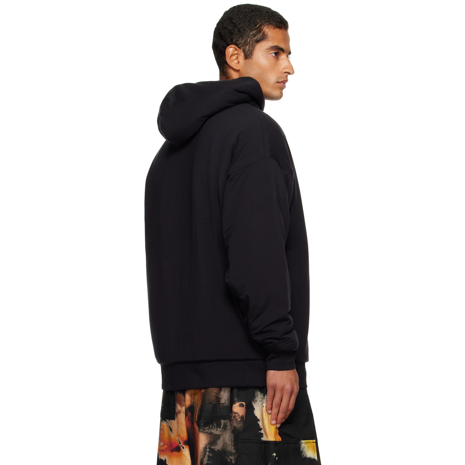  Y-3 Black Padded Hoodie 