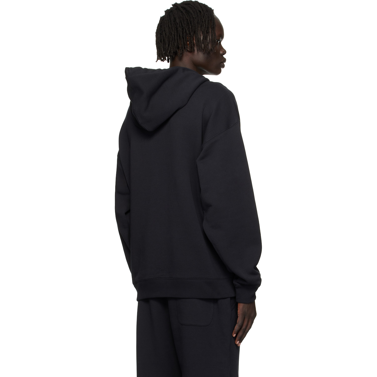  Y-3 Black Graphic Ft Hoodie 