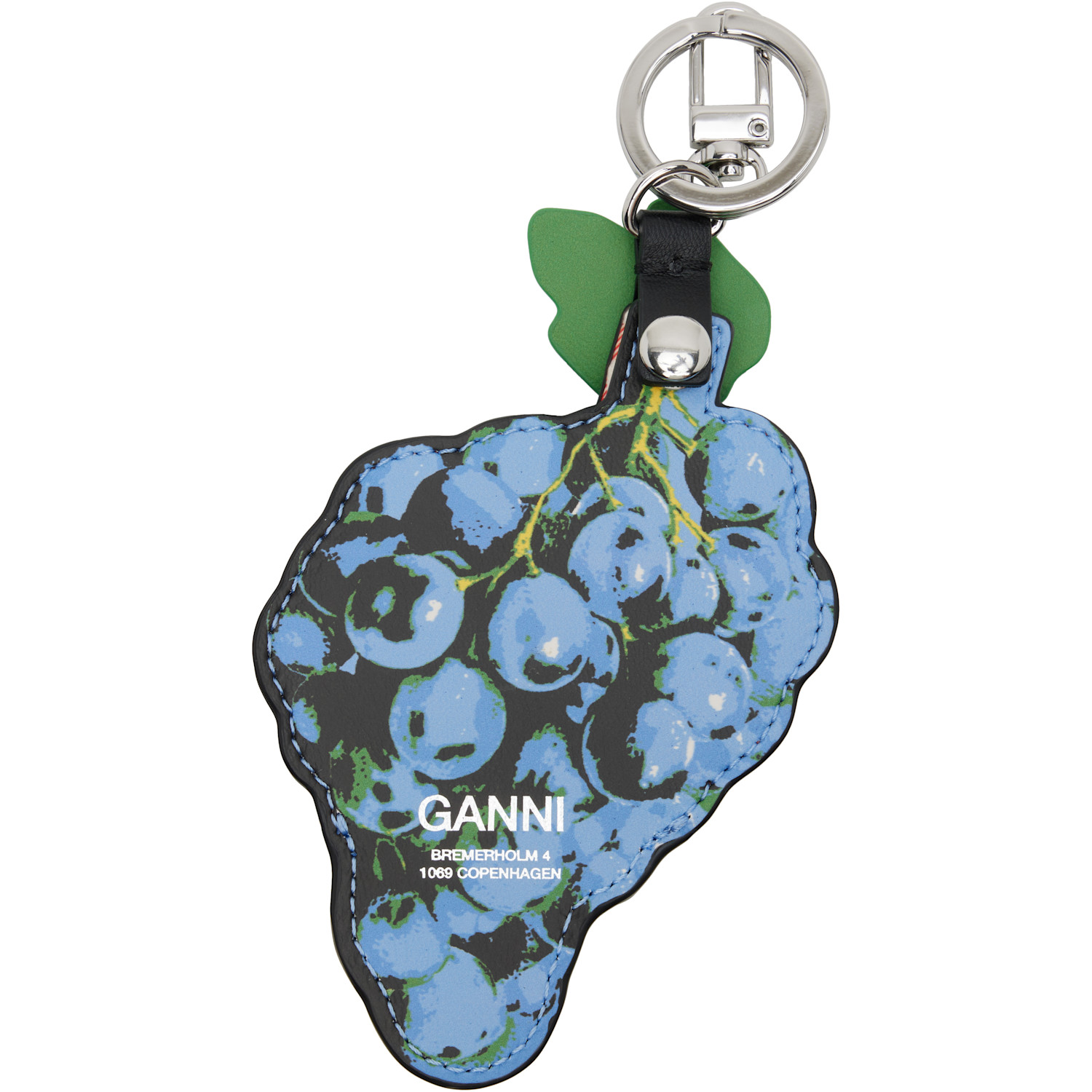  Ganni Blue Grape Coin Pouch 