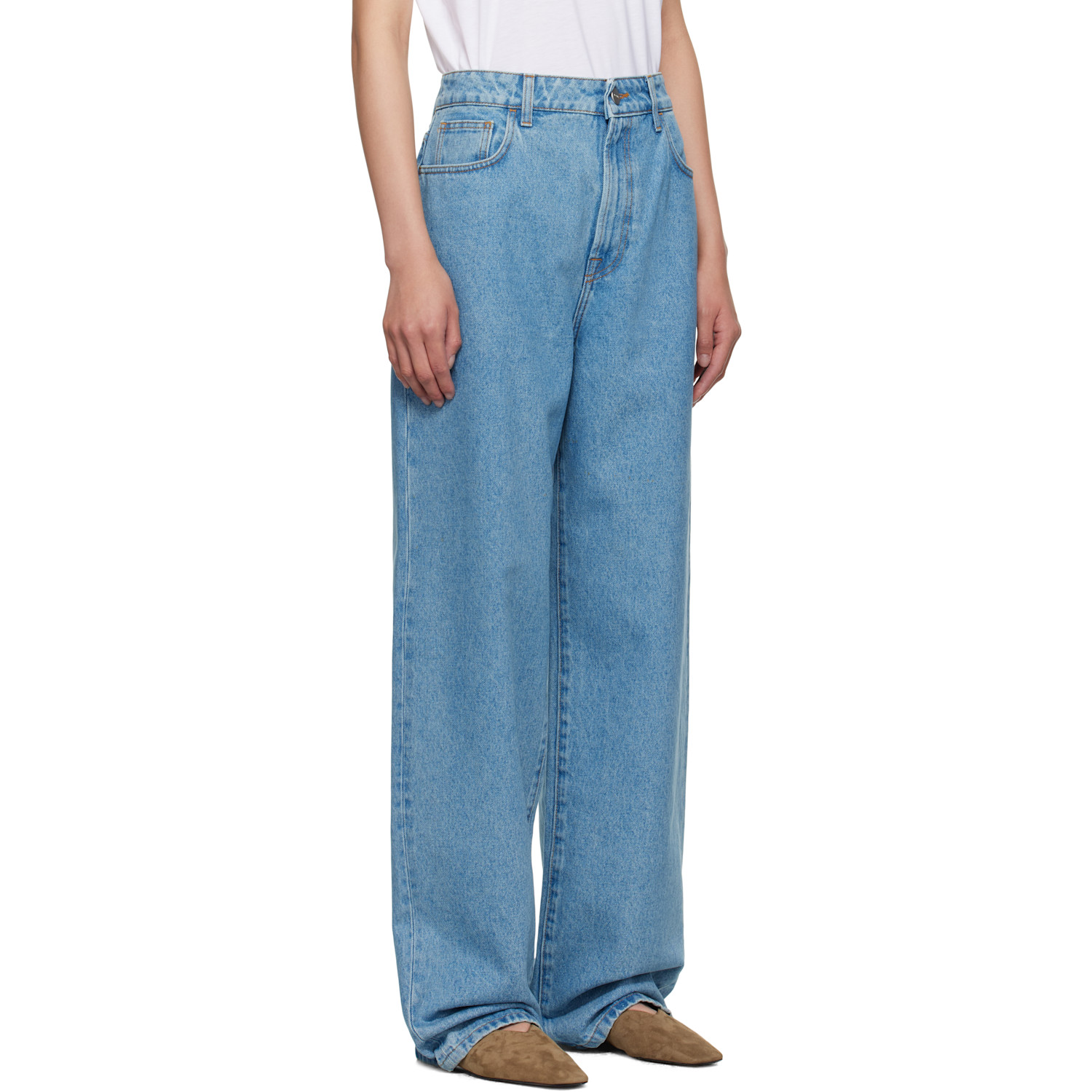  Róhe Blue Signature Baggy Fit Jeans 