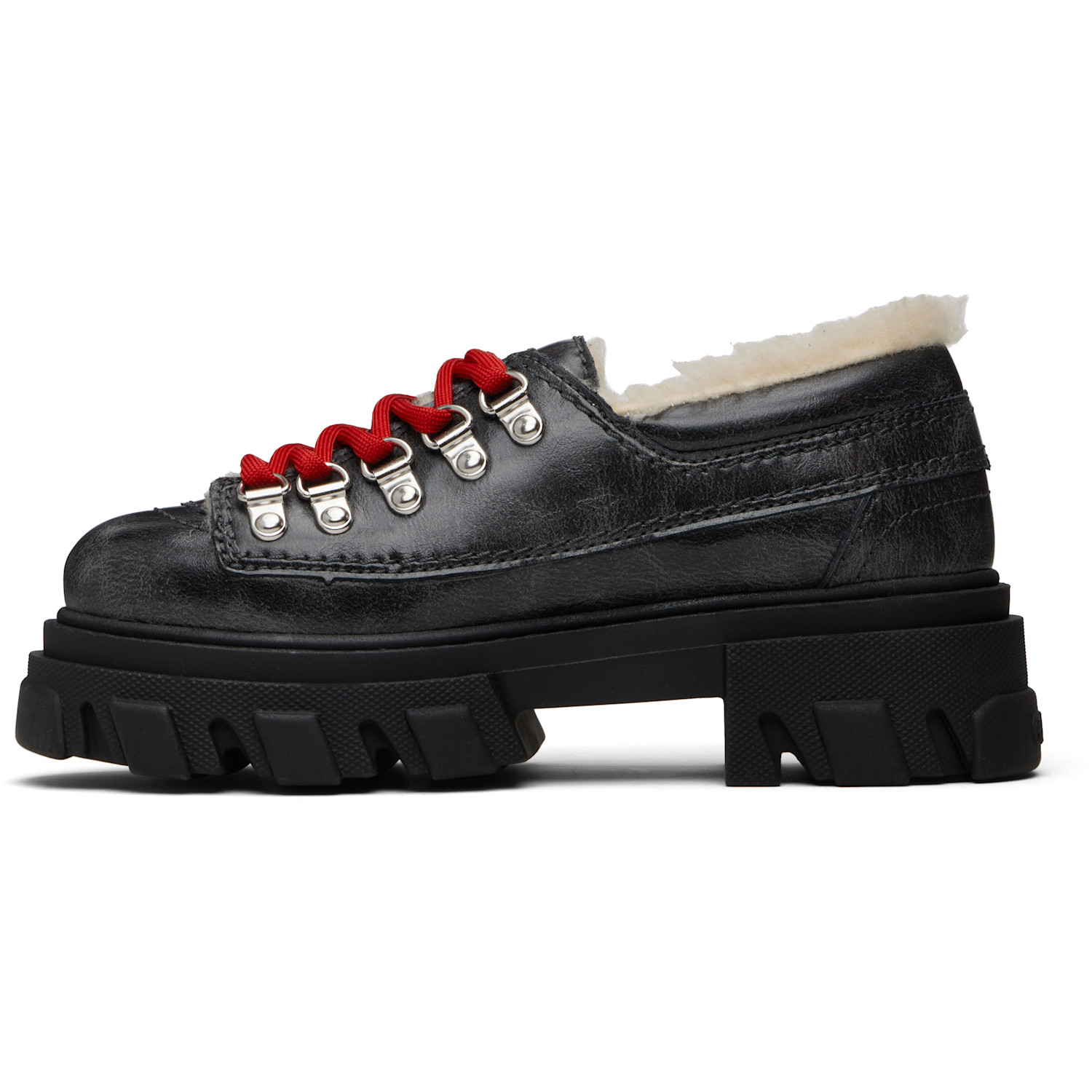  Ganni Black Cleated Derbys 