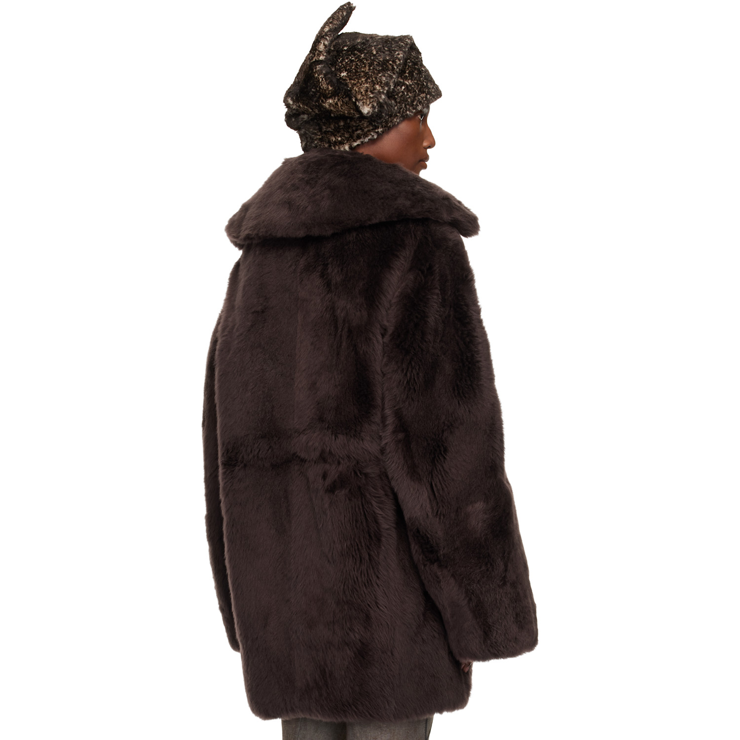 Knwls Brown Baby Shearling Coat 